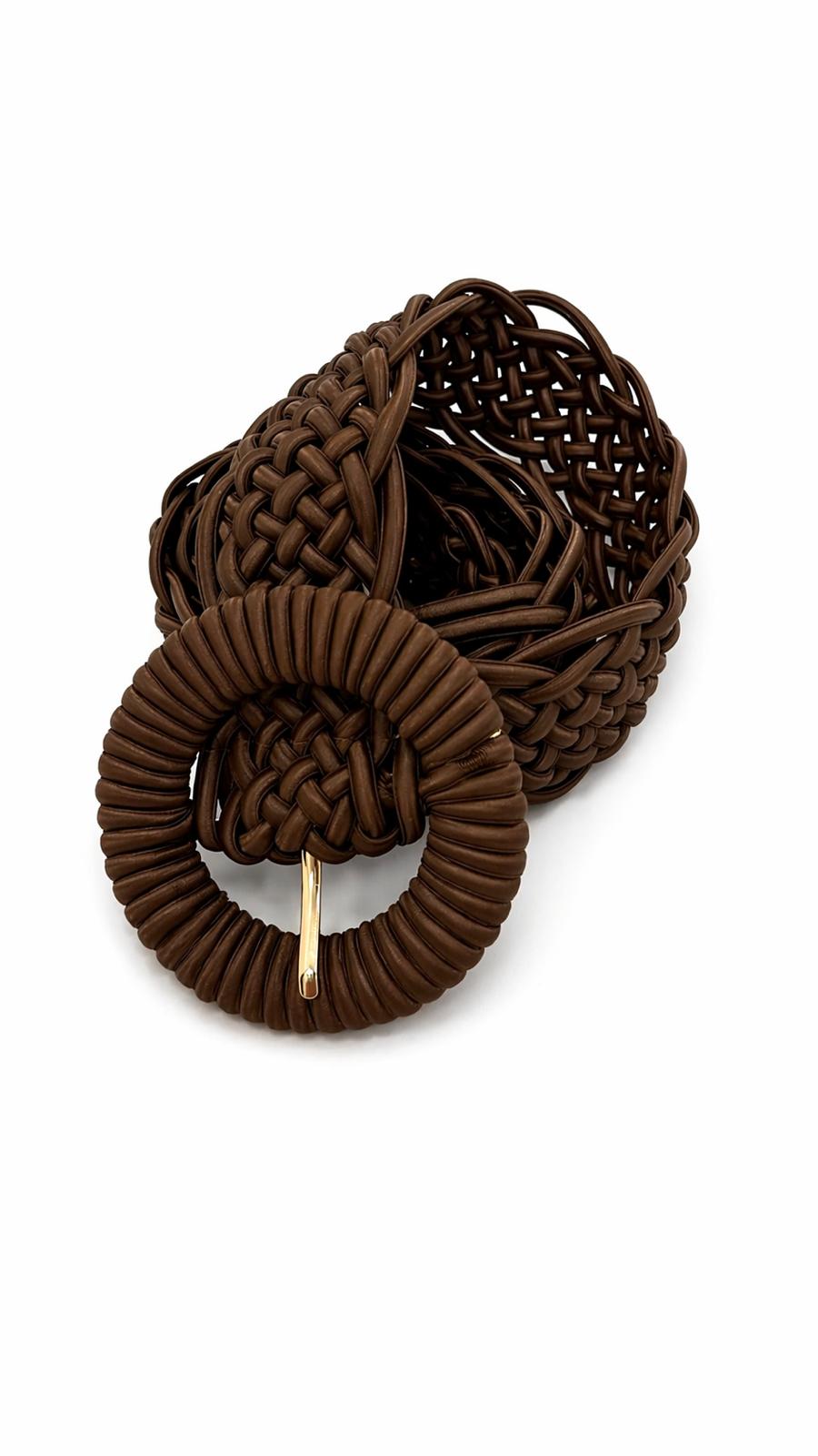Cintura Intrecciata Elasticizzata Choco
