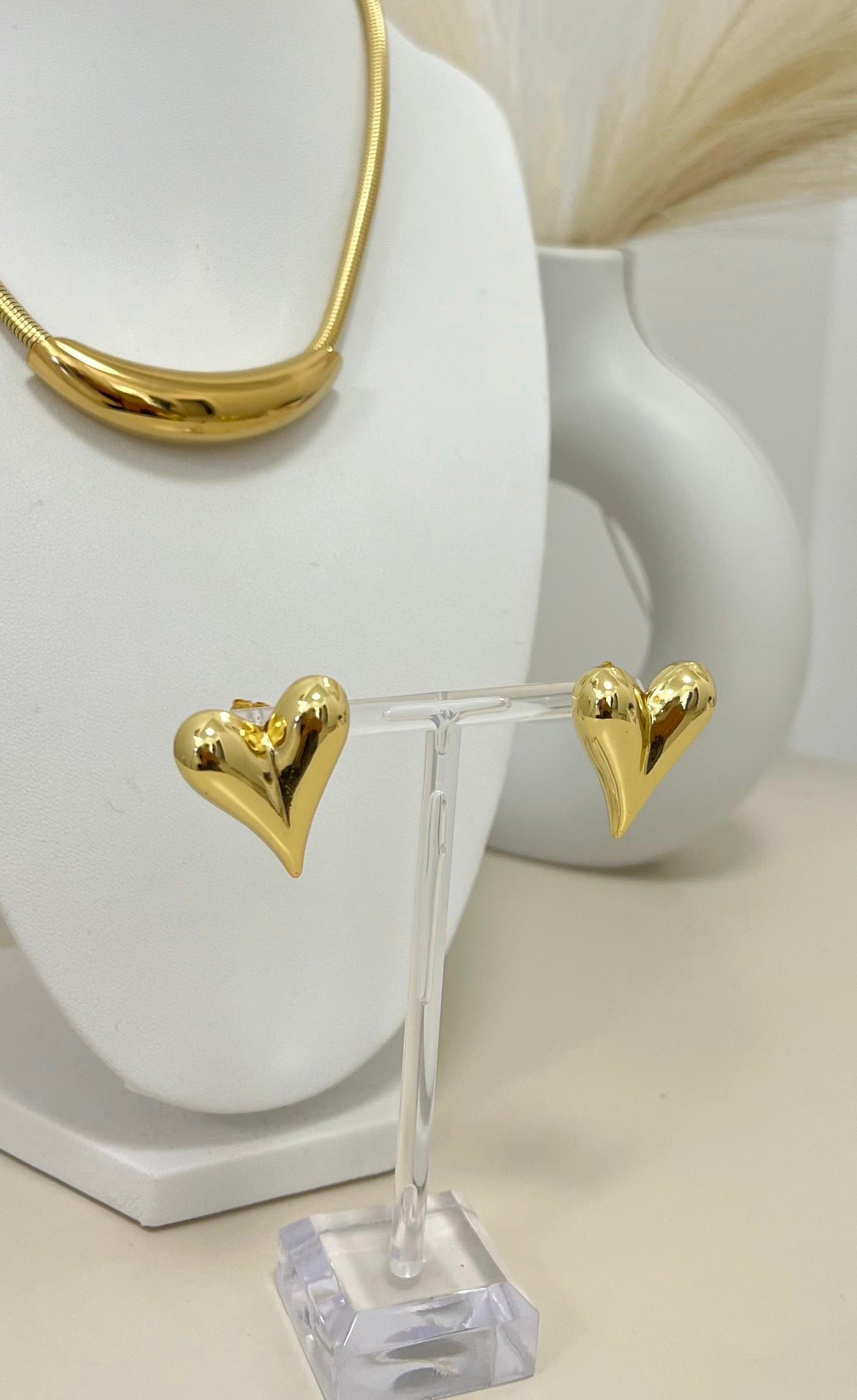 Orecchini Heart Gold