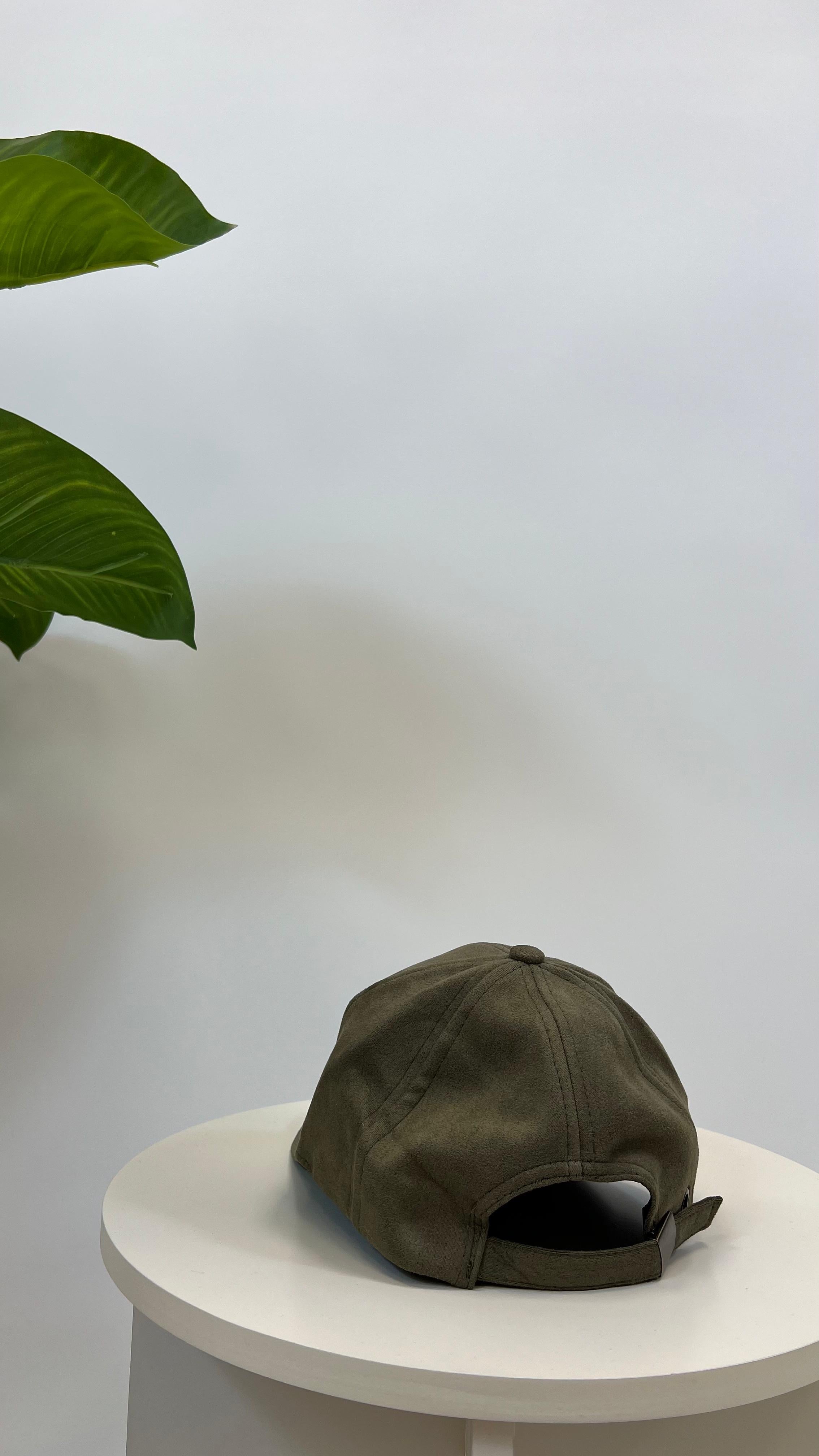 Baseball Cap Suede Olive