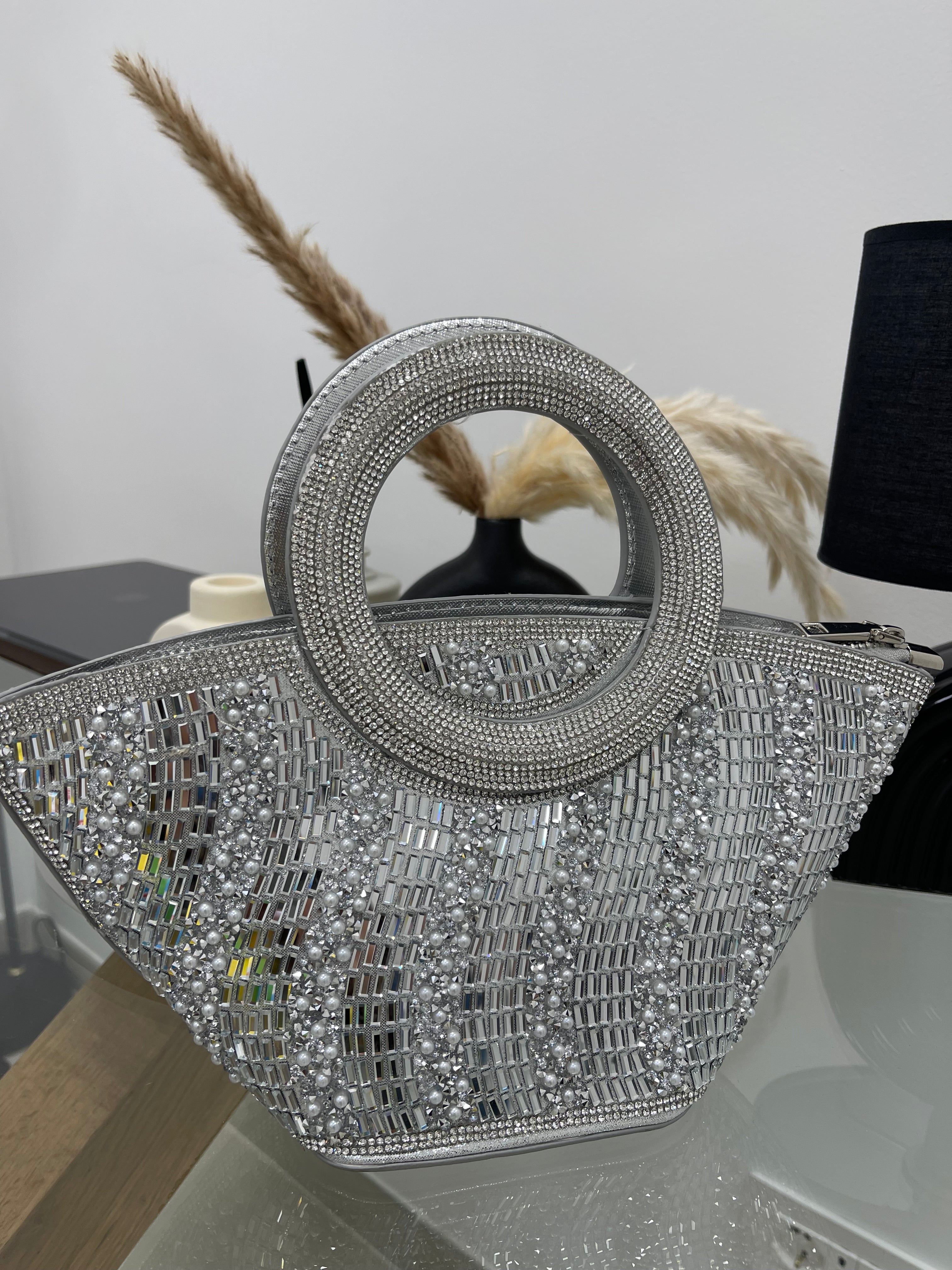 Bag Strass Silver