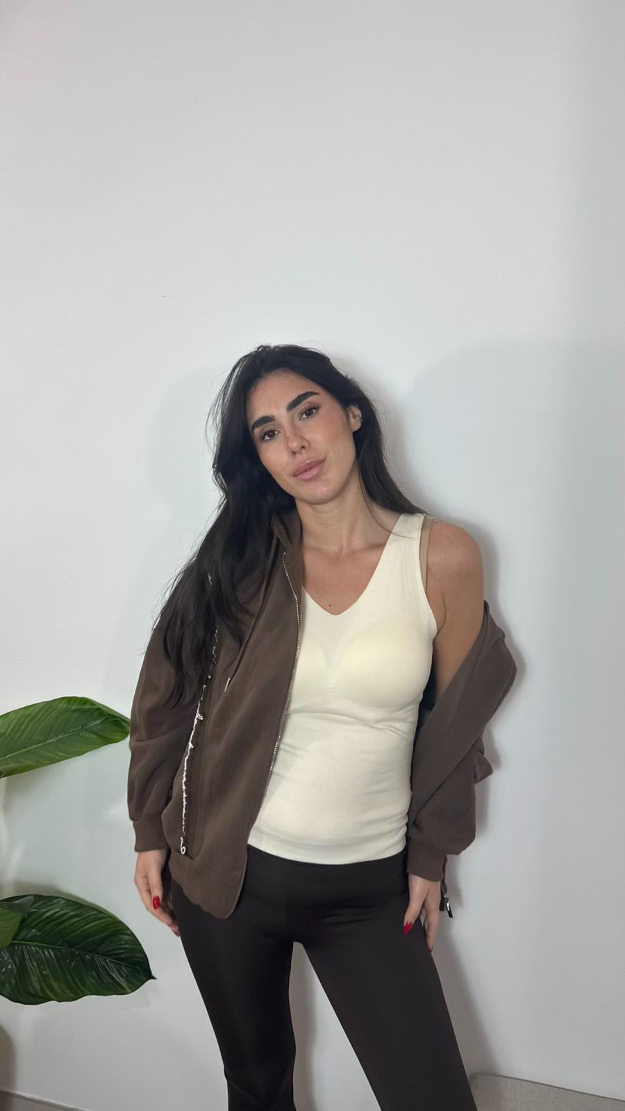 Canotta Perfect Fit Burro