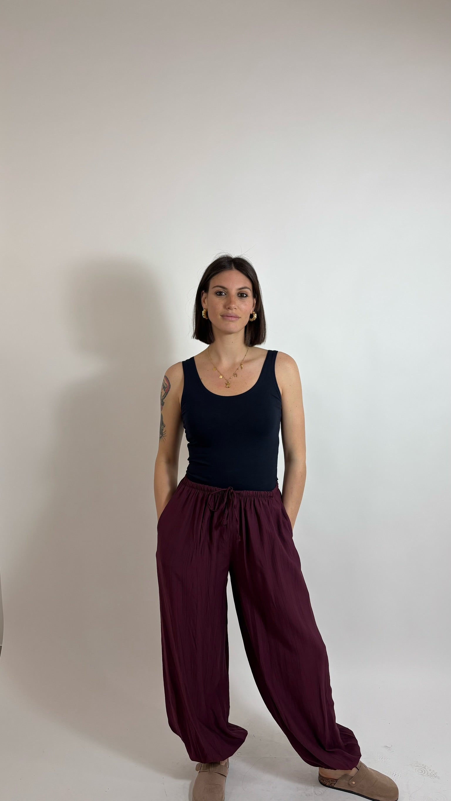 Pantalone Soft Breeze Bordeaux