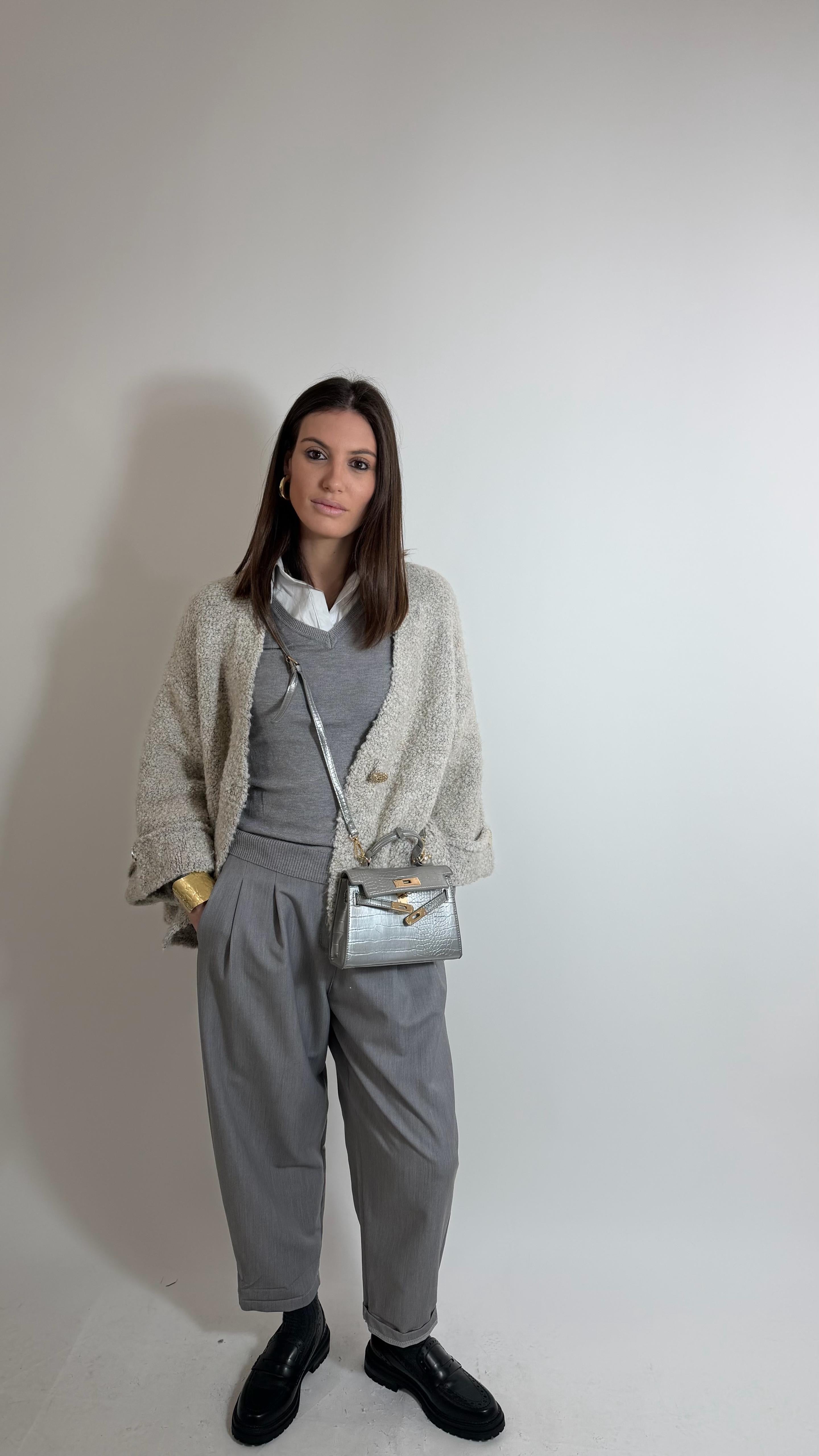 Pantalone Relax Grigio