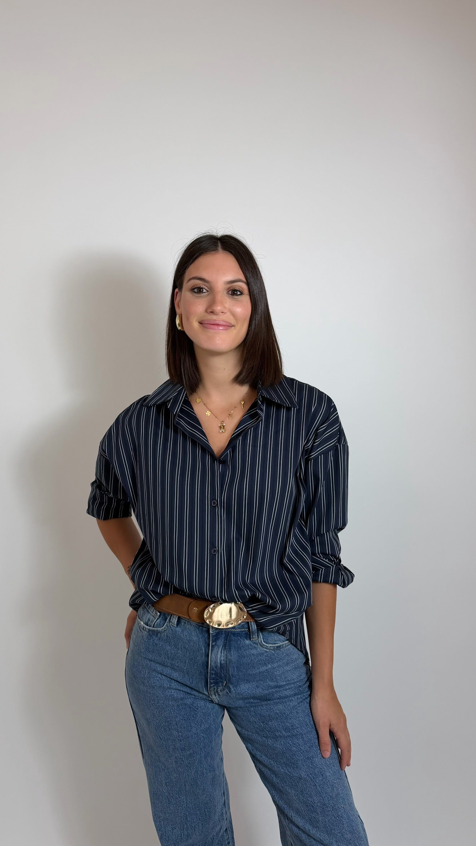 Camicia Daily Stripe Nera