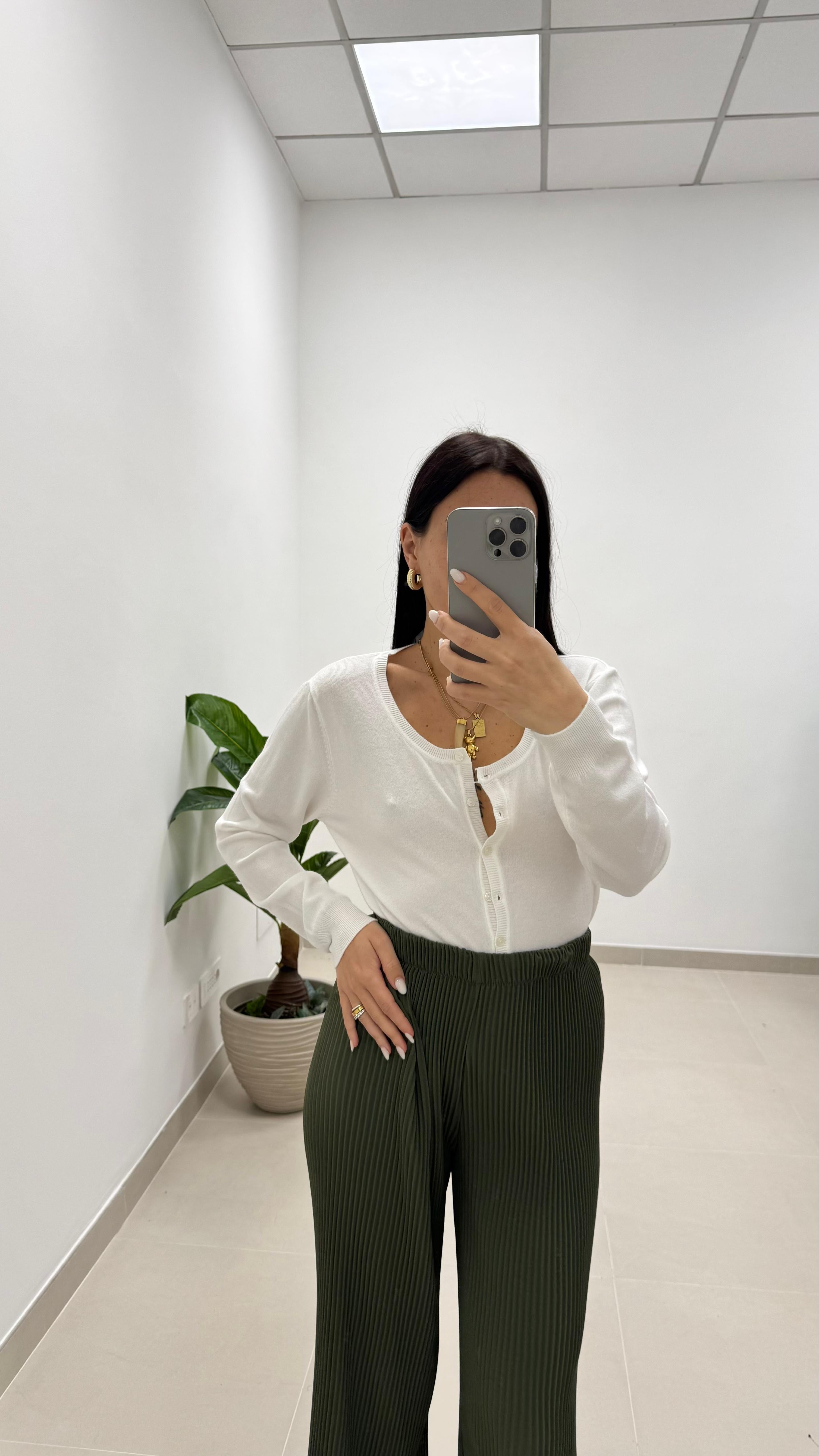Pantalone Ambra Verde Utility