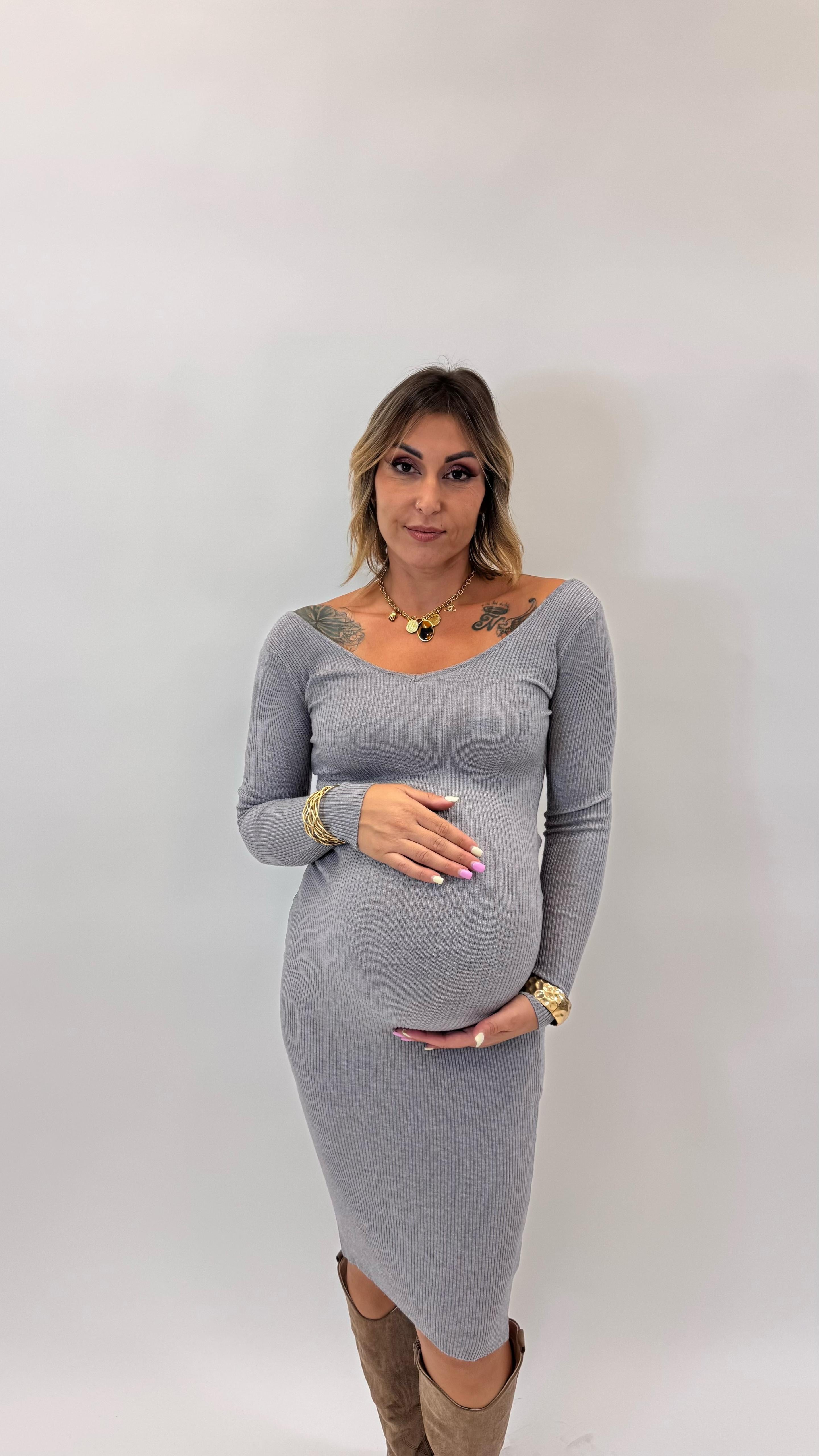 Abito “Non Puoi Farne A Meno”Grigio Perla