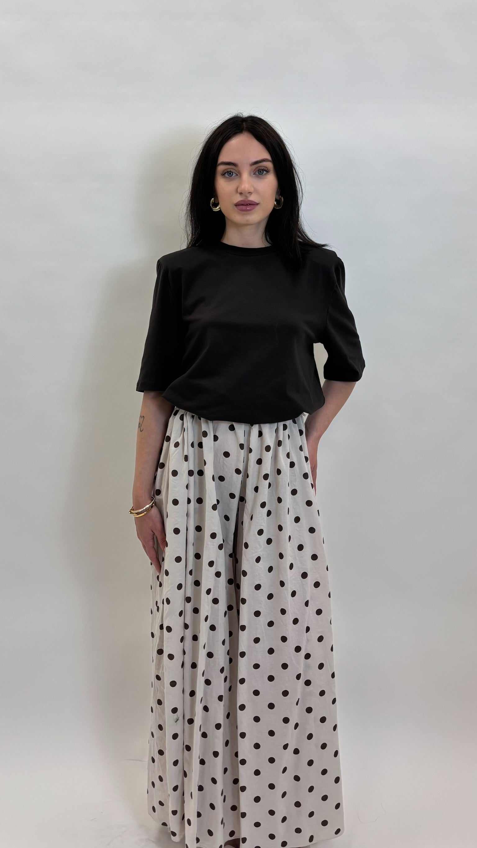 Pantalone Pois Ecru