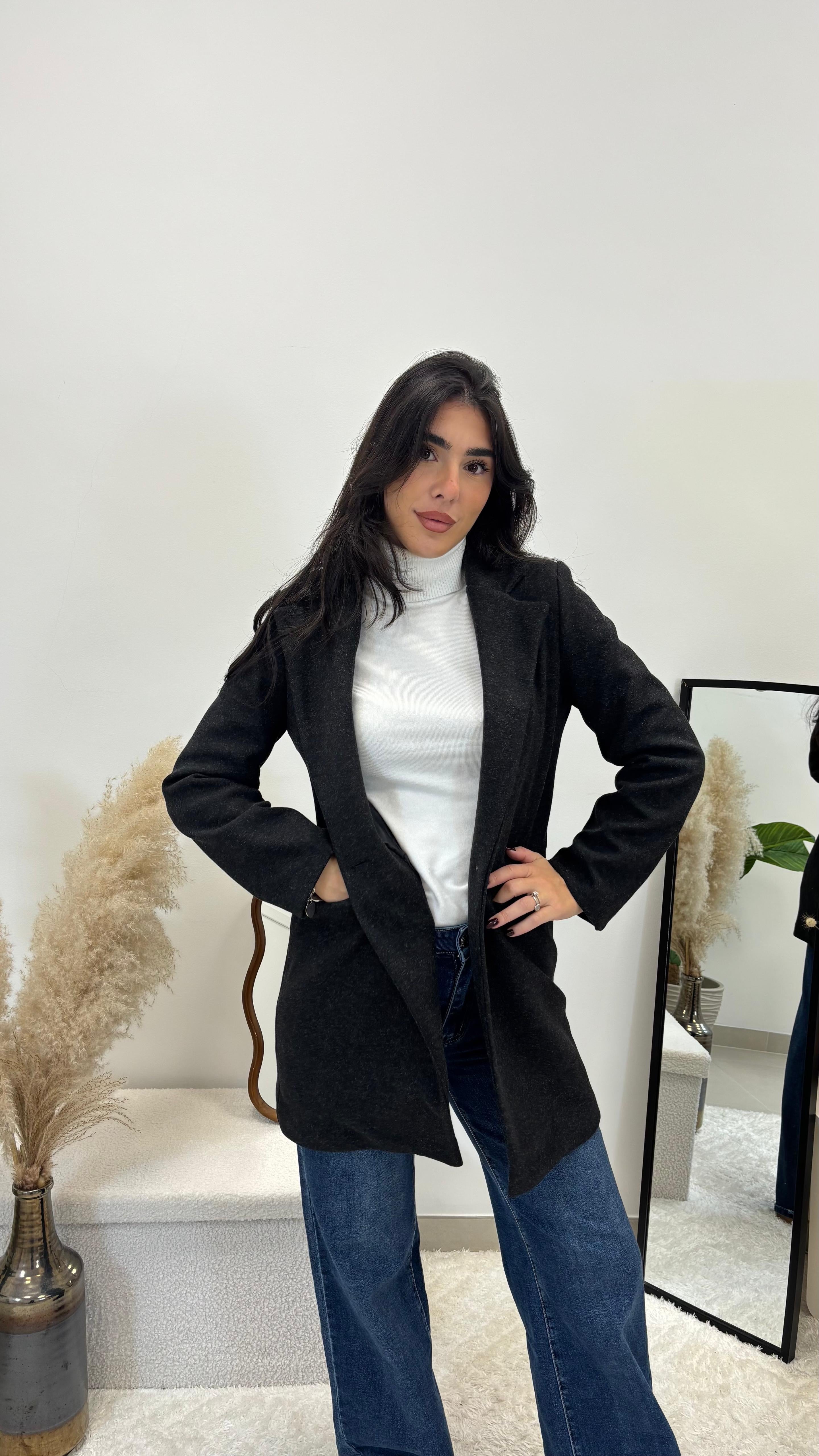 Coat Regular Fit Nero