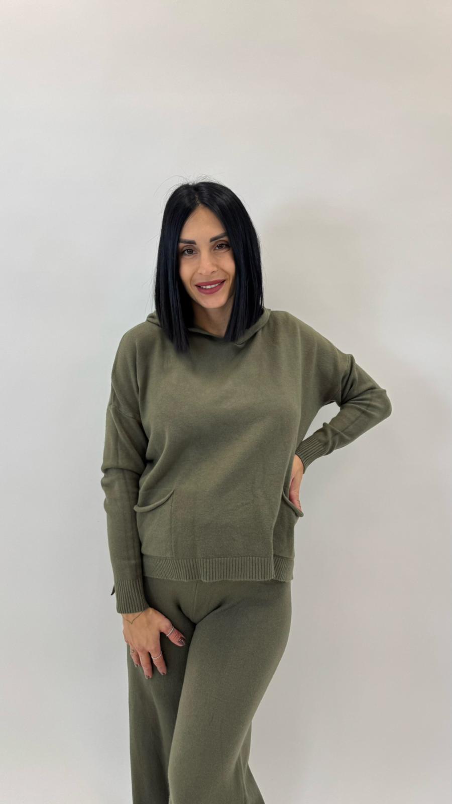 Sporty Set Maglina Morbida Verde Utility