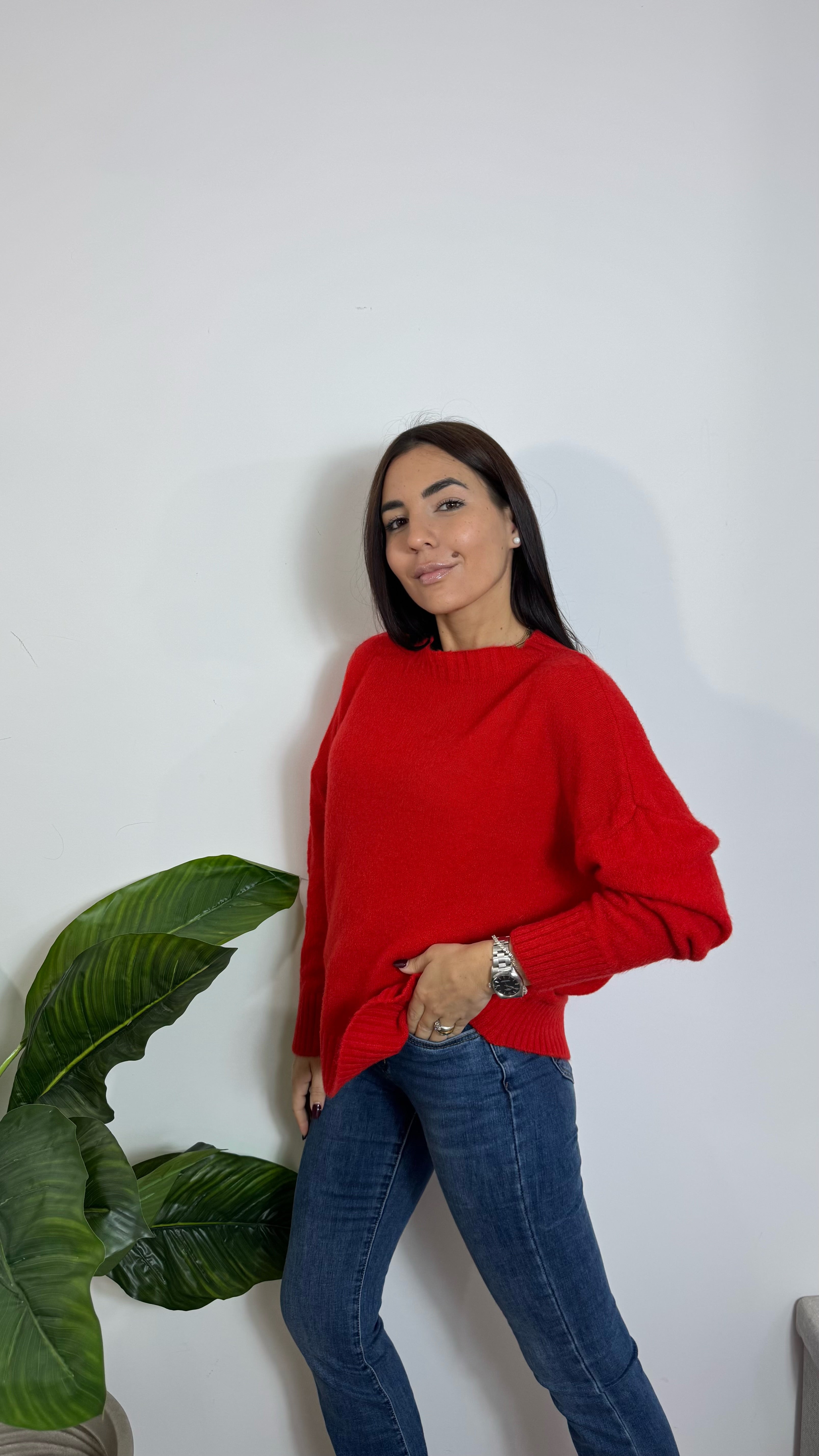 Pull Morbidissimo Girocollo Rosso