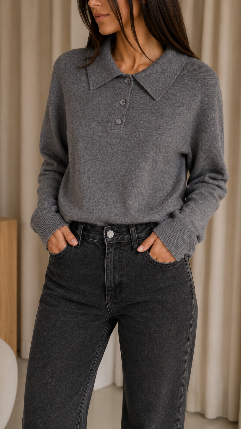 Maglia Polo Essential Grigio