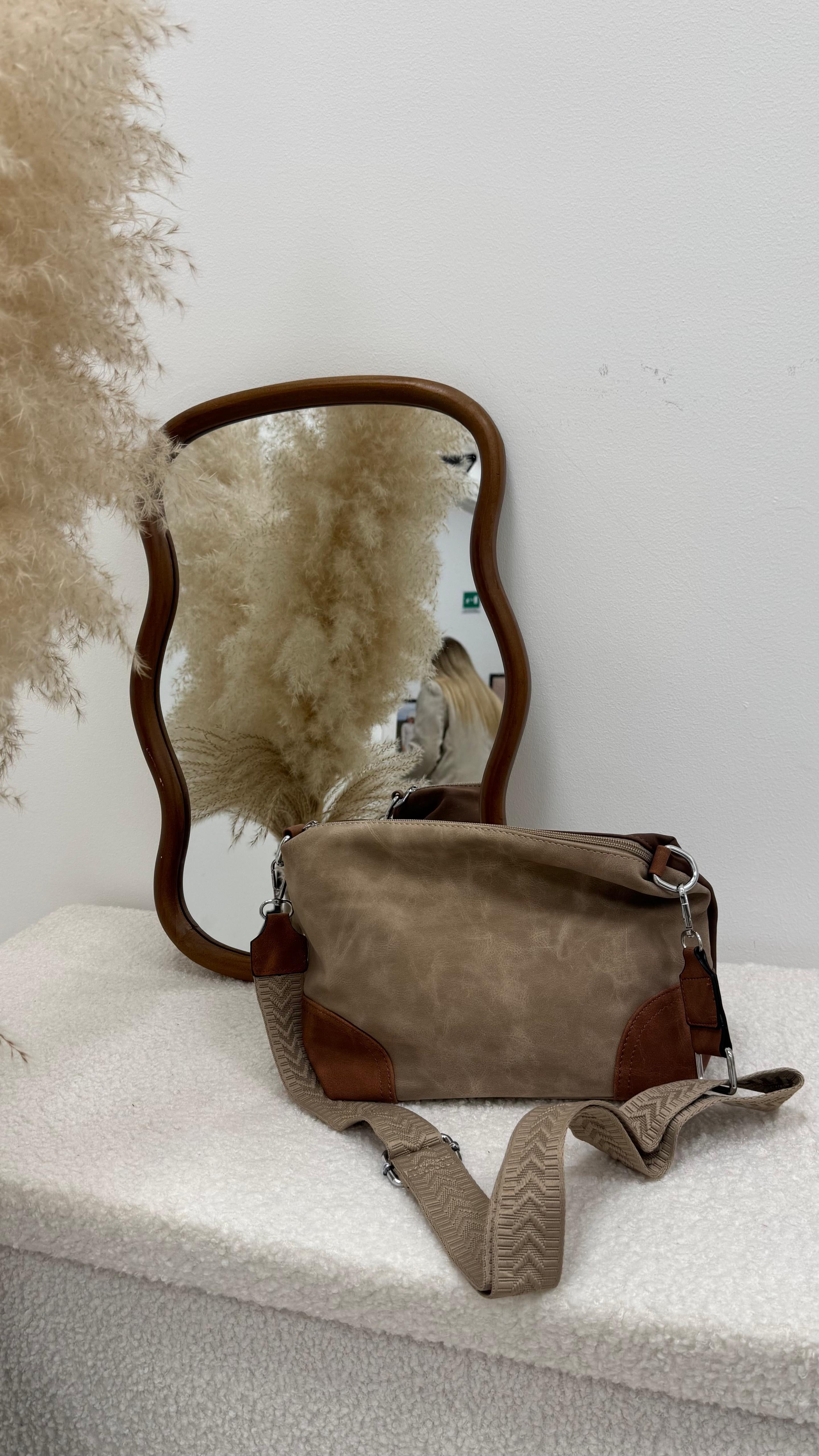 Bag Contrast Choco e Taupe