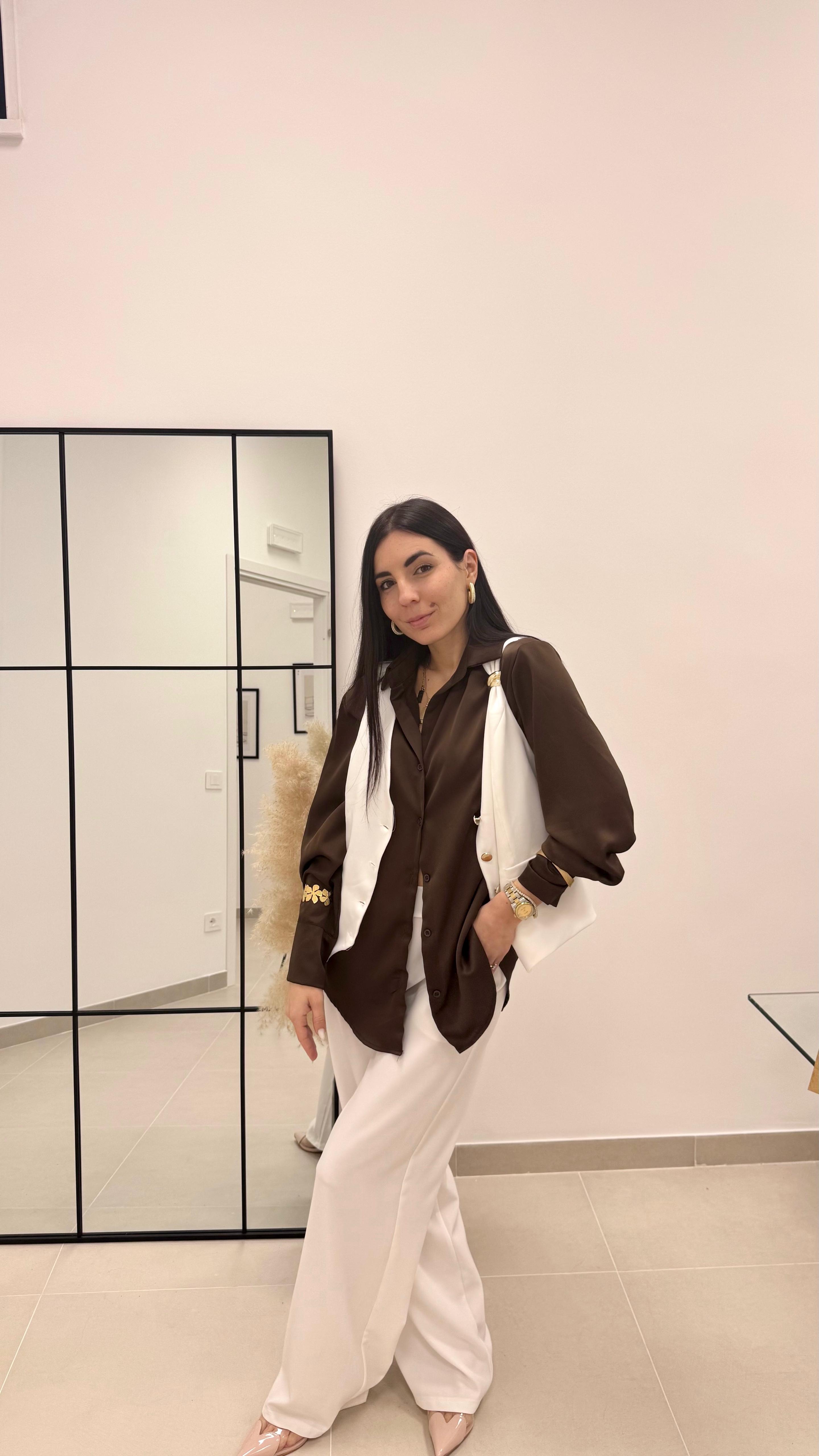 Set Gilet e Full Lenght Bianco