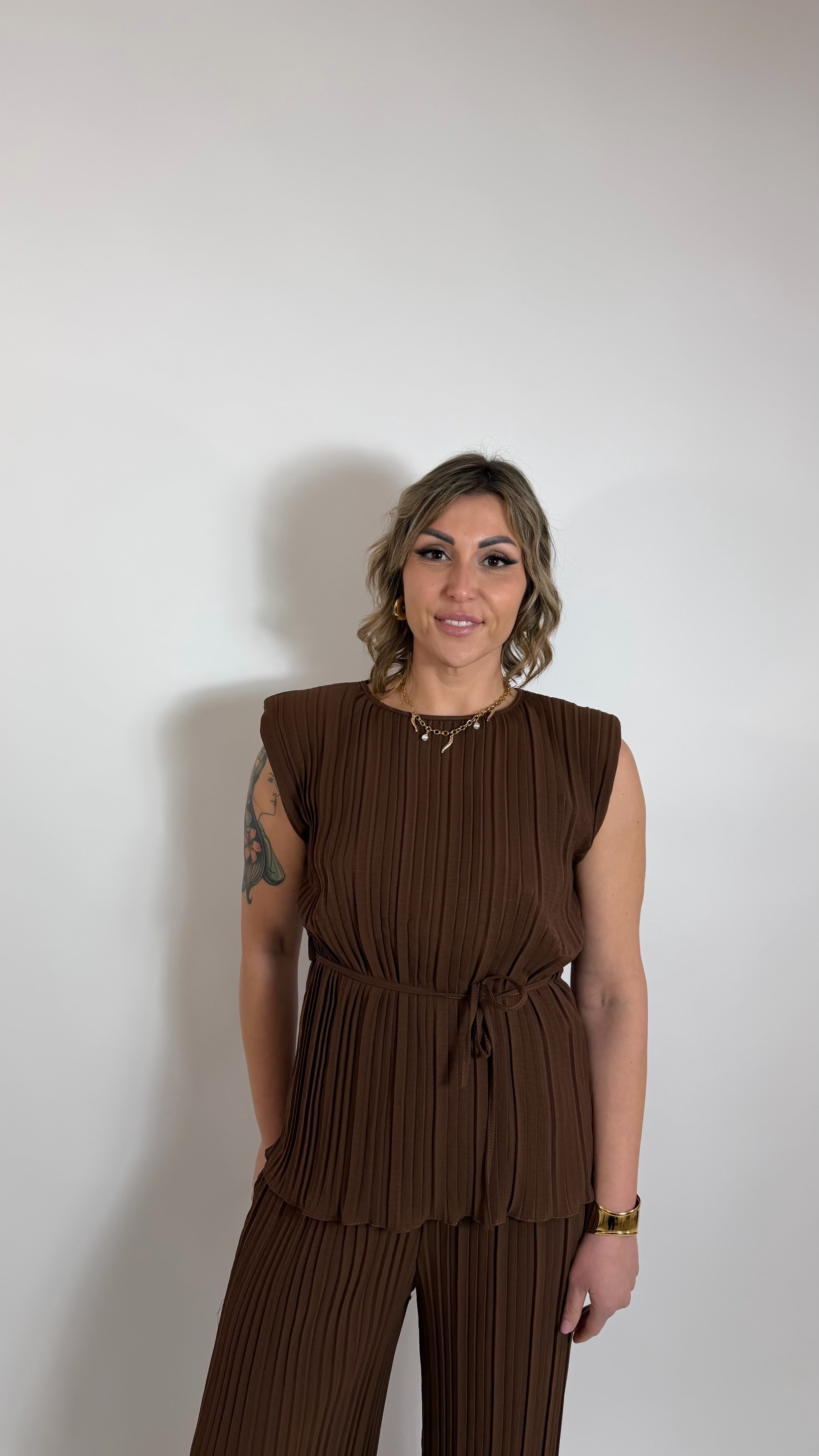 Plissè Couture Set Choco