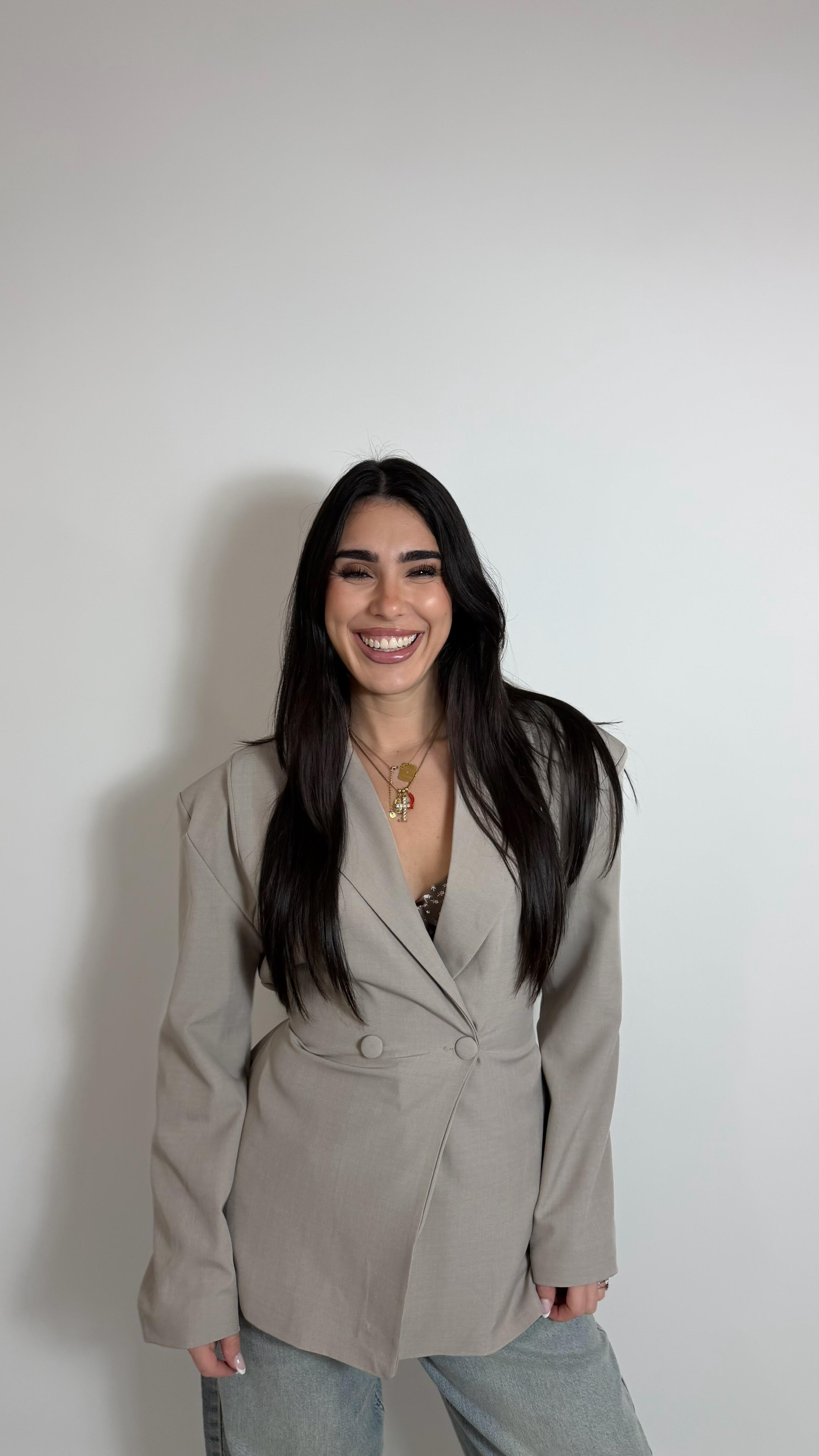 Giacca Strutturata Tortora