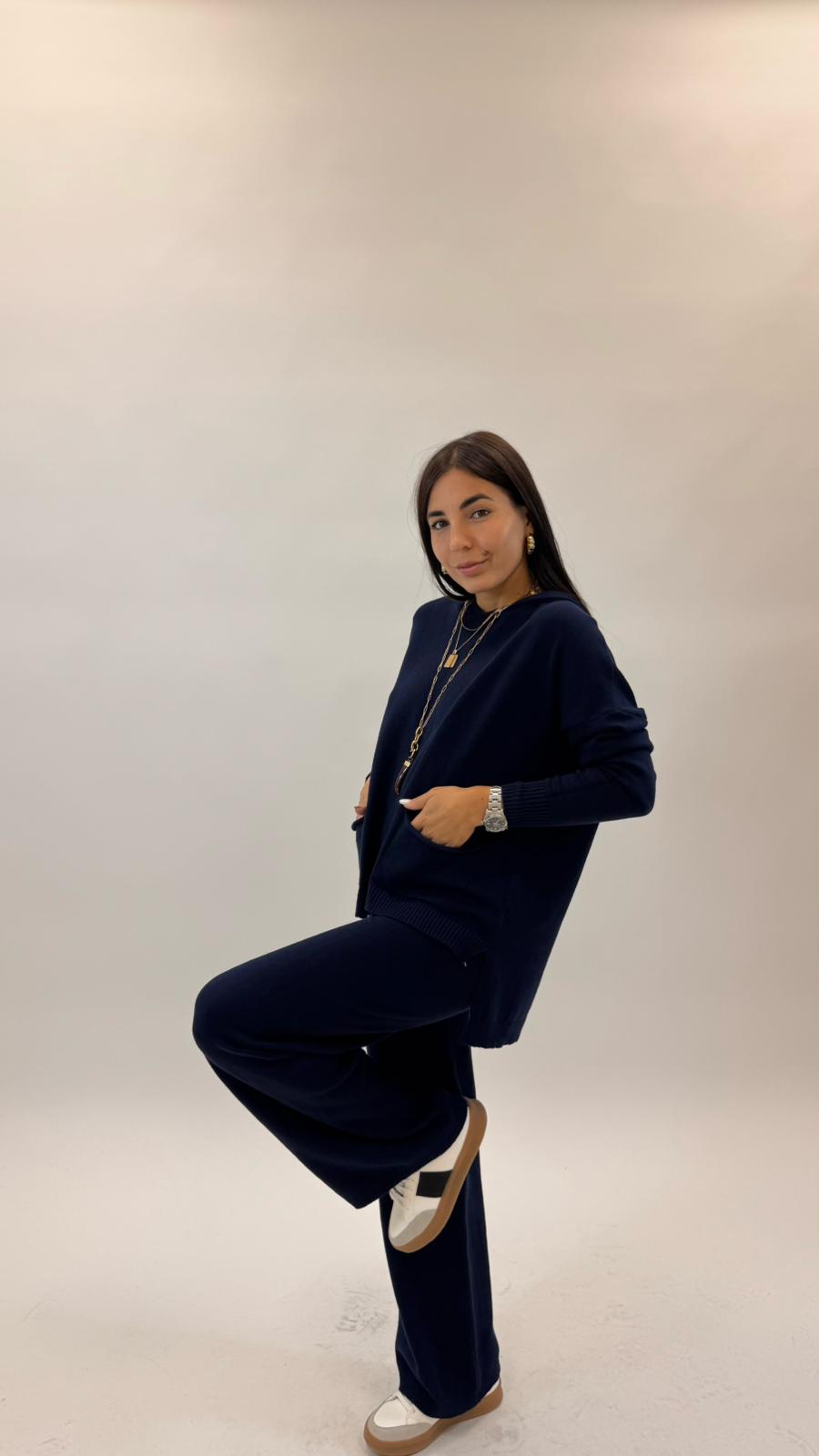 Sporty Set Maglina Morbida Blu Notte
