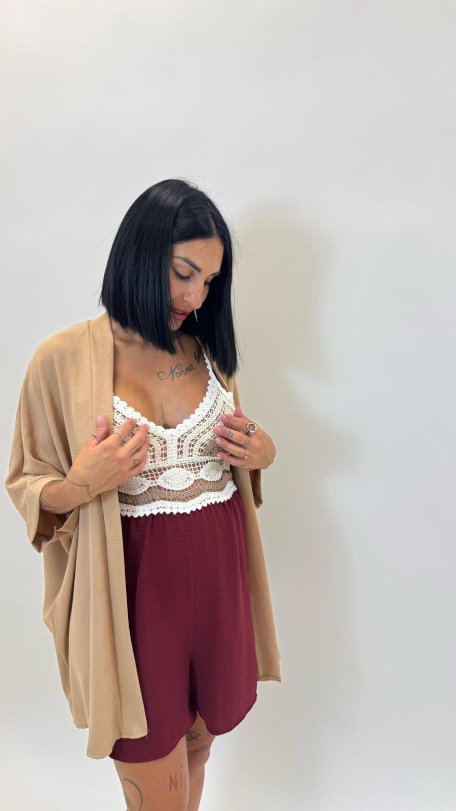 Mini Jump Crochet Rosso India