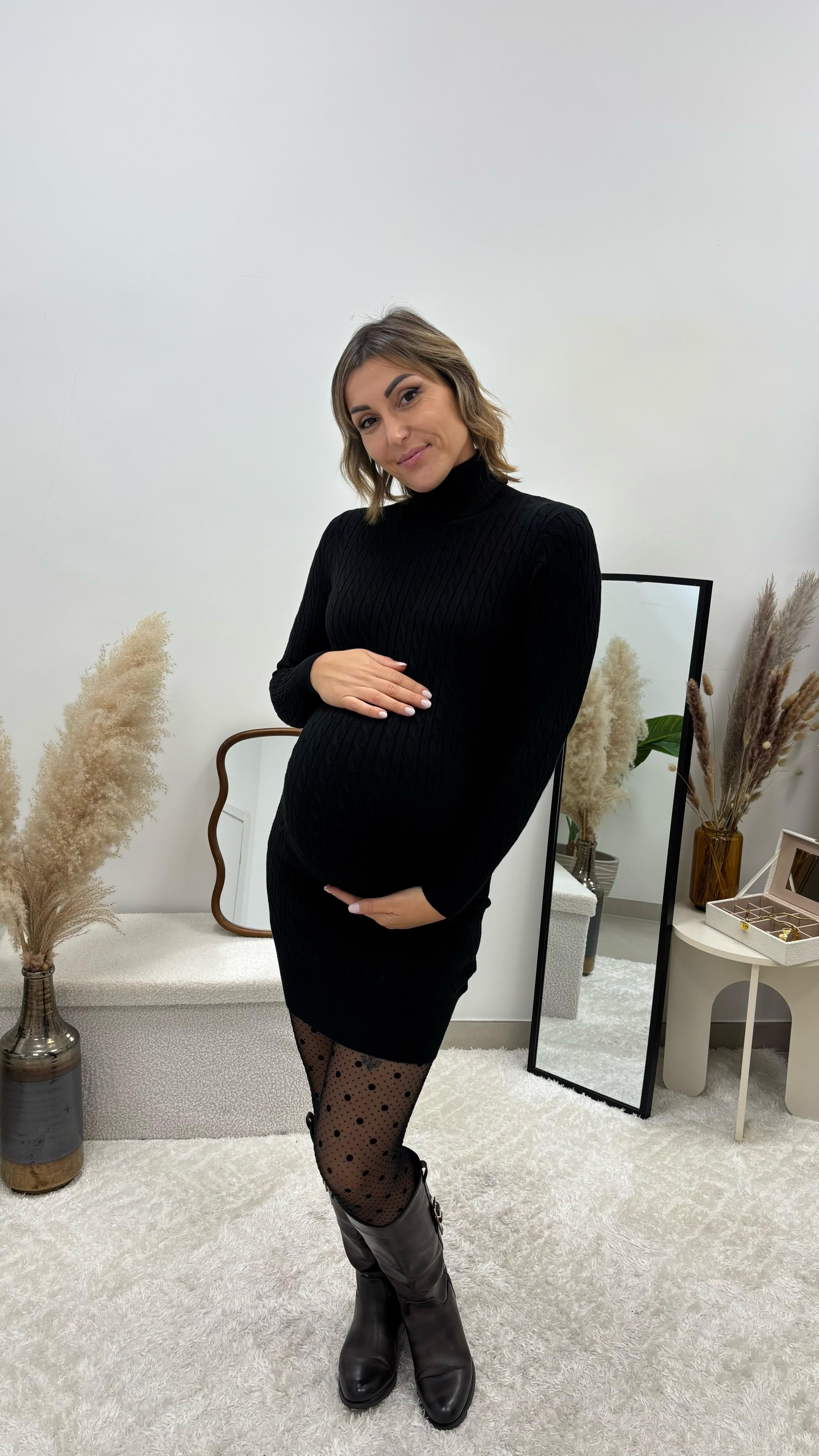 Abito Treccia Chic Nero