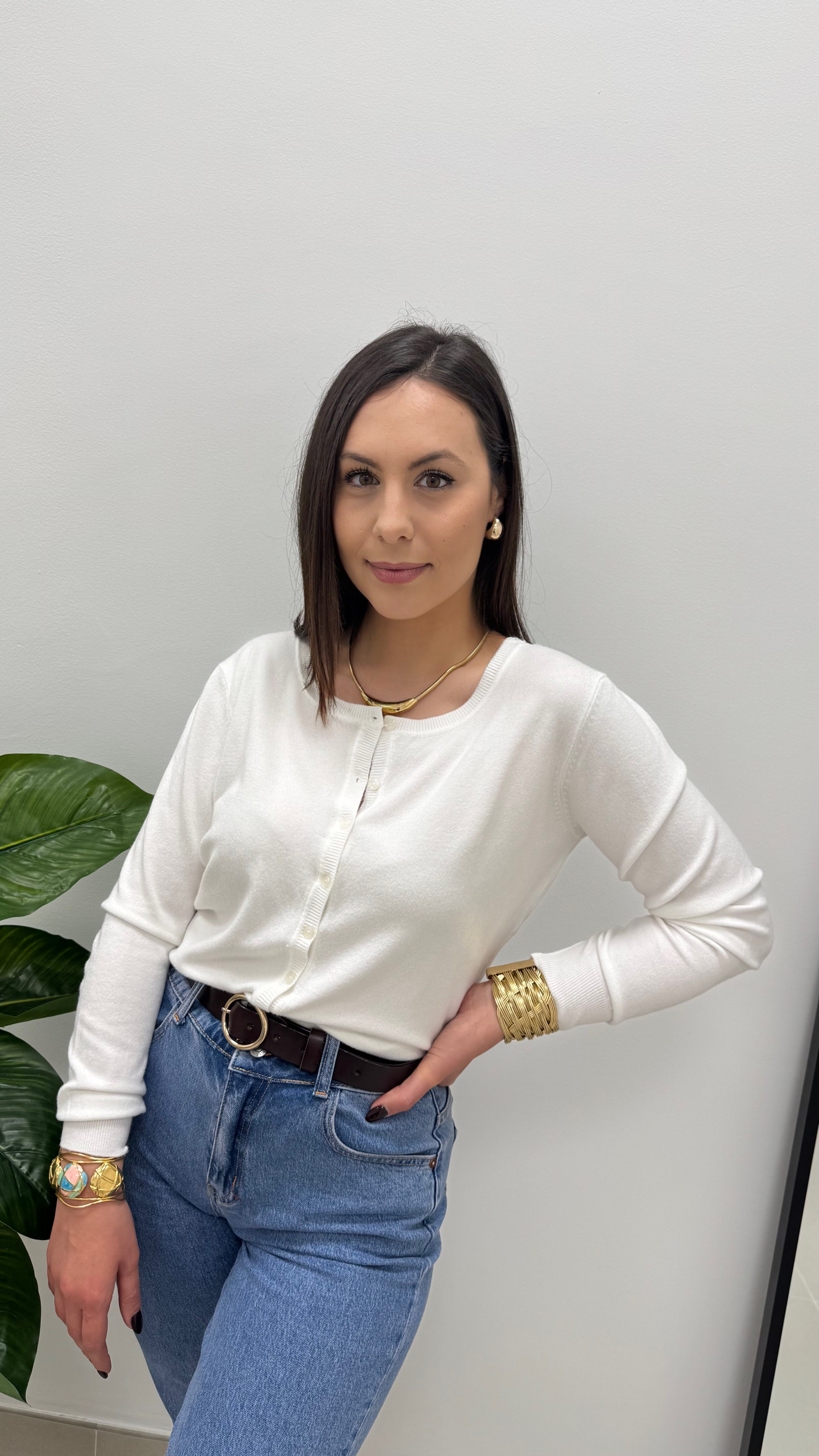 Pull Be You Bottoncini Bianco