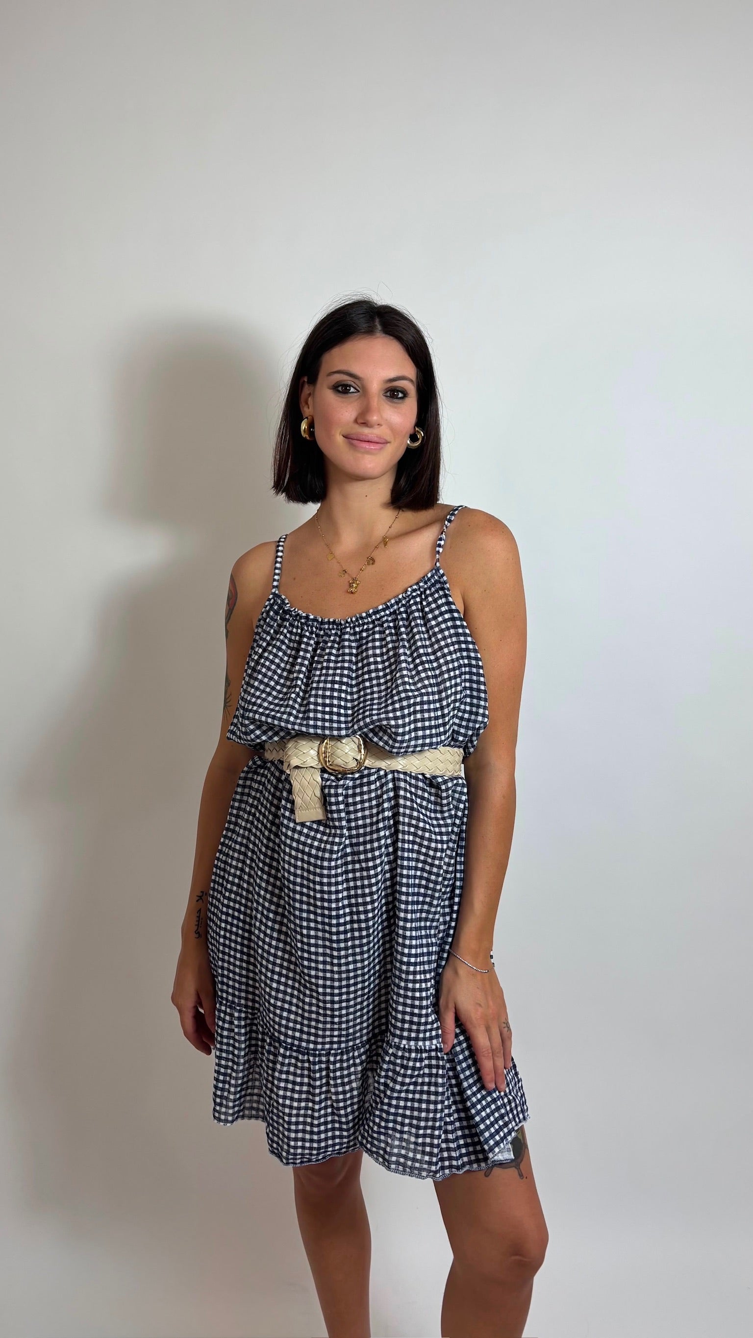 Happy Dress Vichy Blu