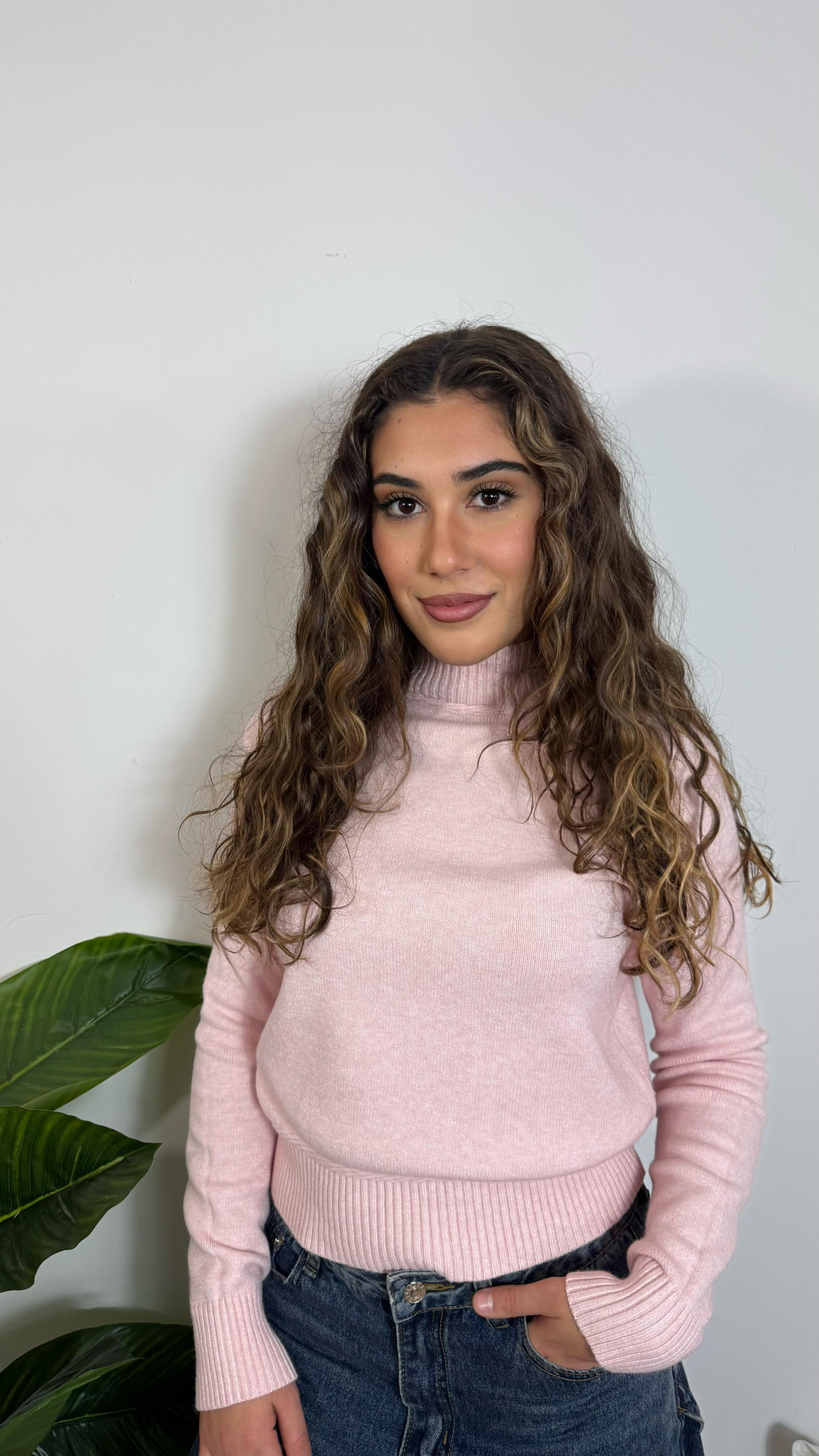 Pull Cozy Rib Pink Soft