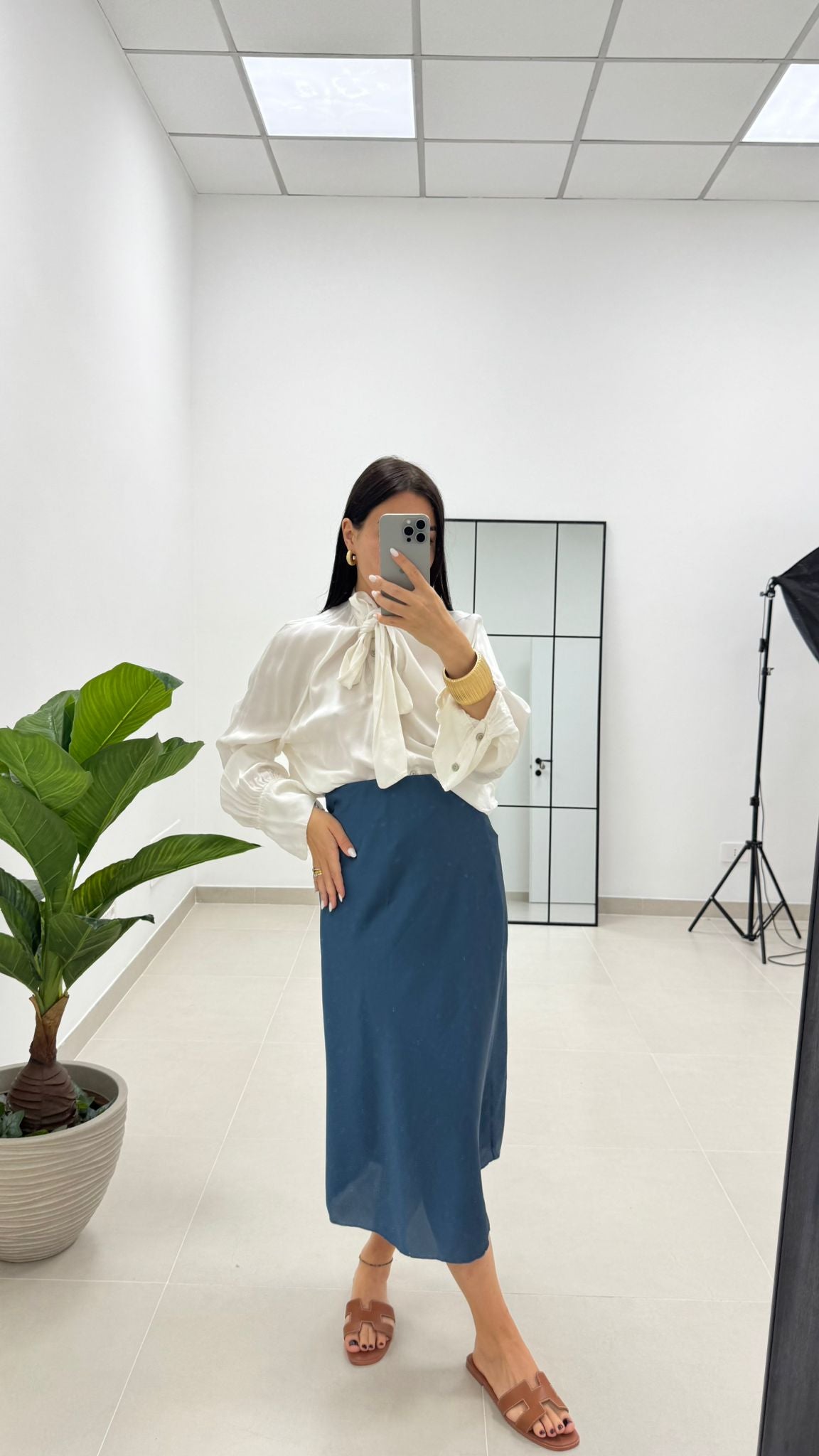 Camicia Fiocco Bianca