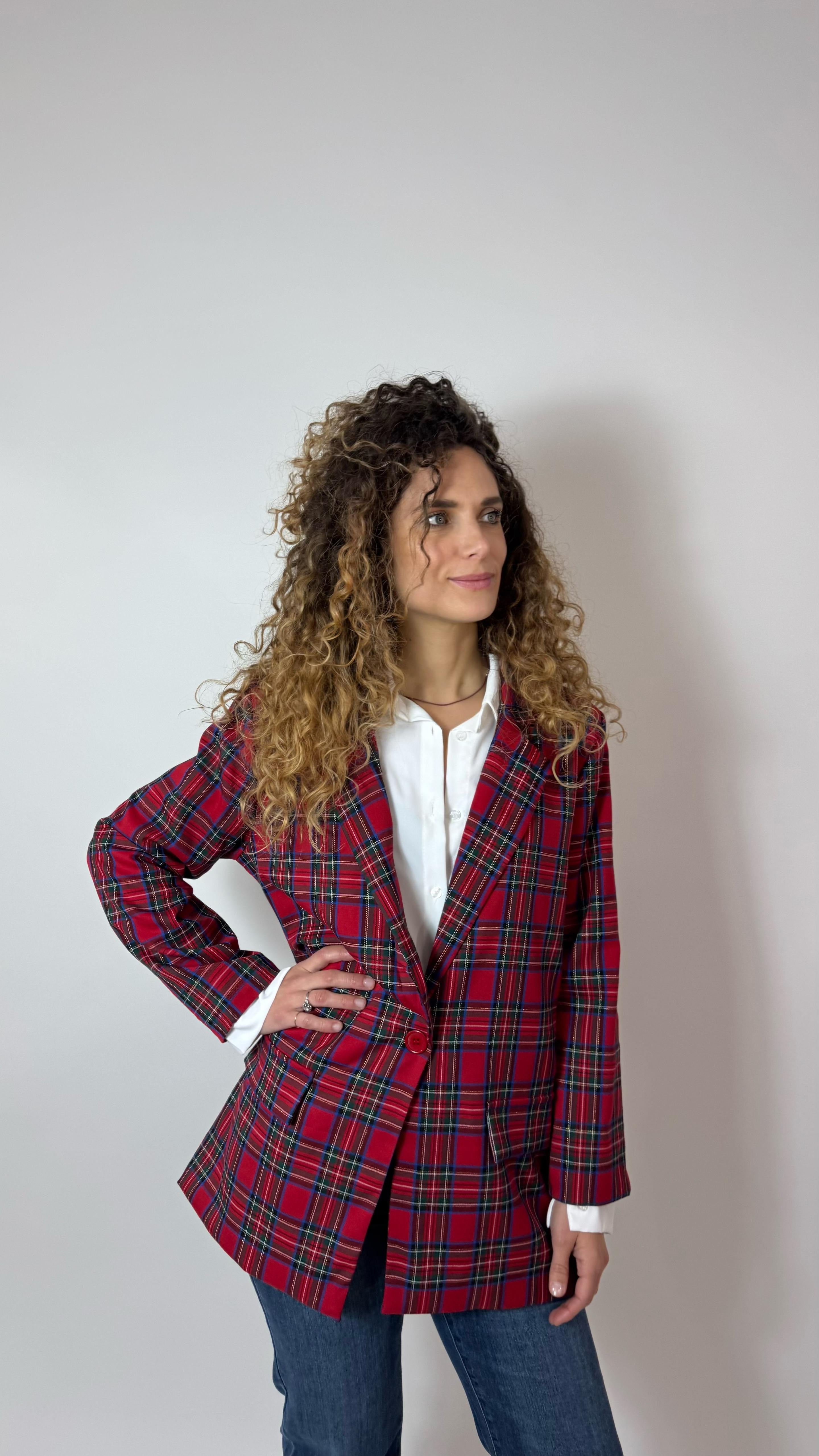 🎄Giacca Tartan