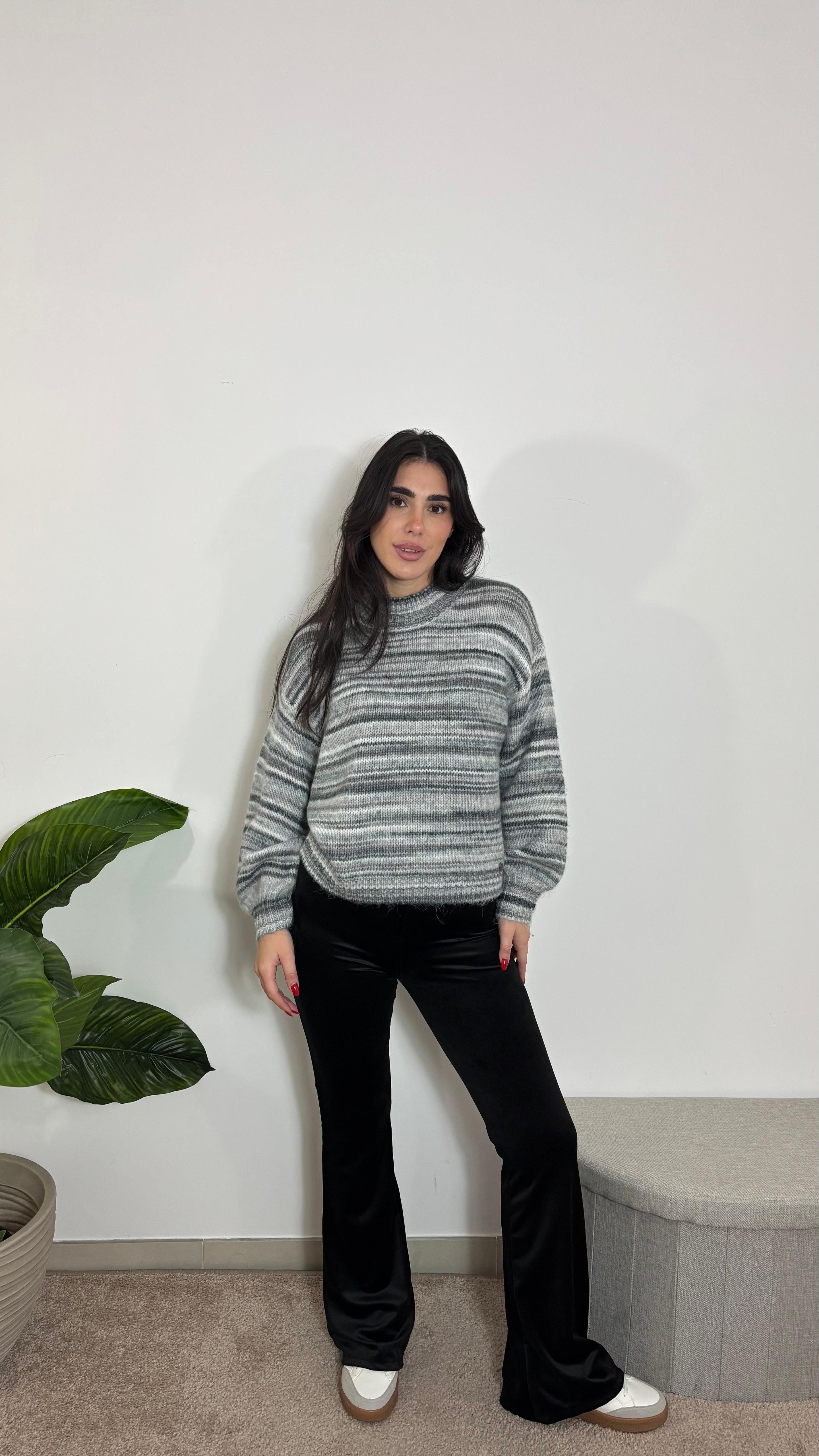 Panta Flare Velvet Nero