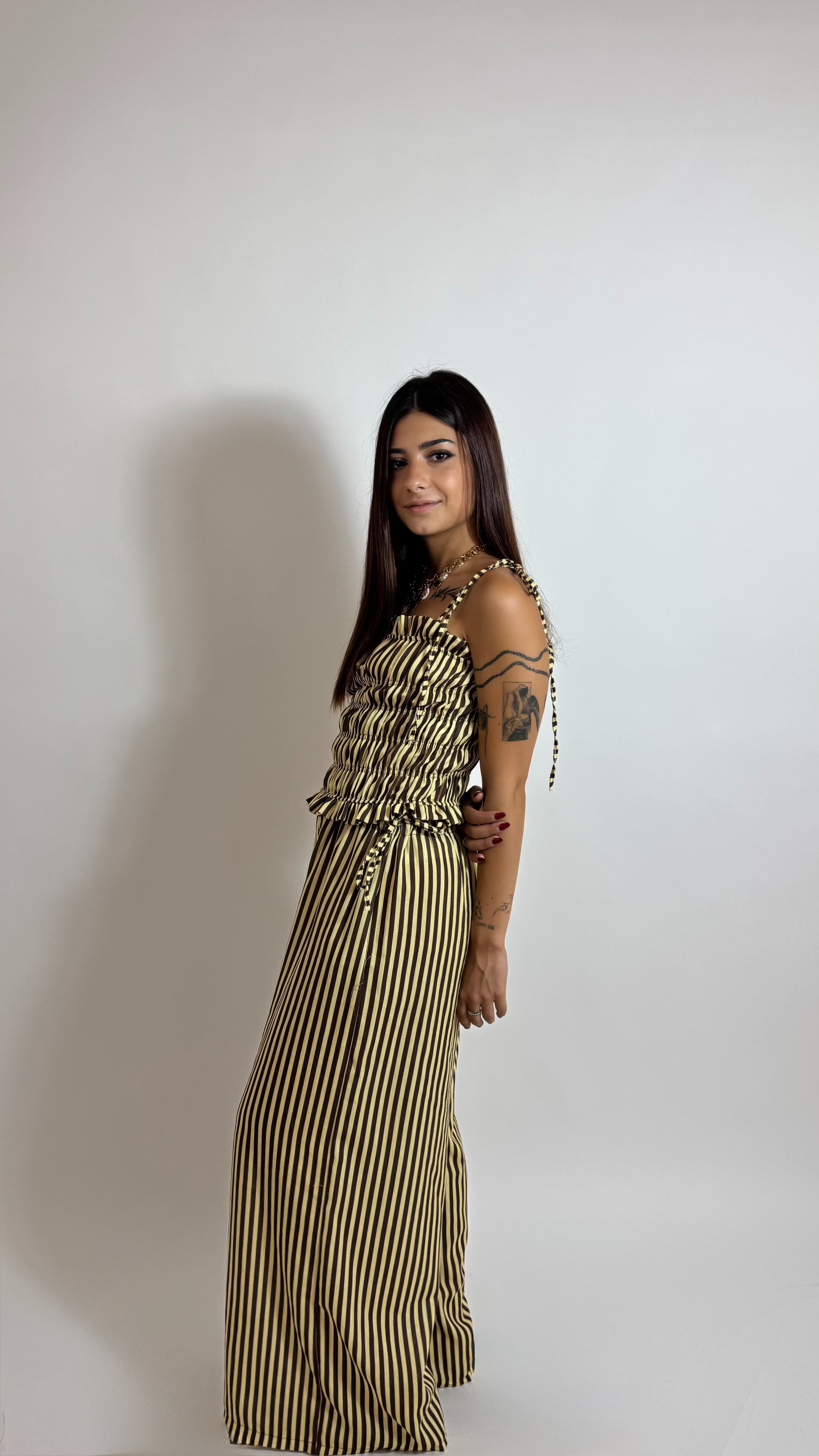 Set Stripe Yellow/Moka