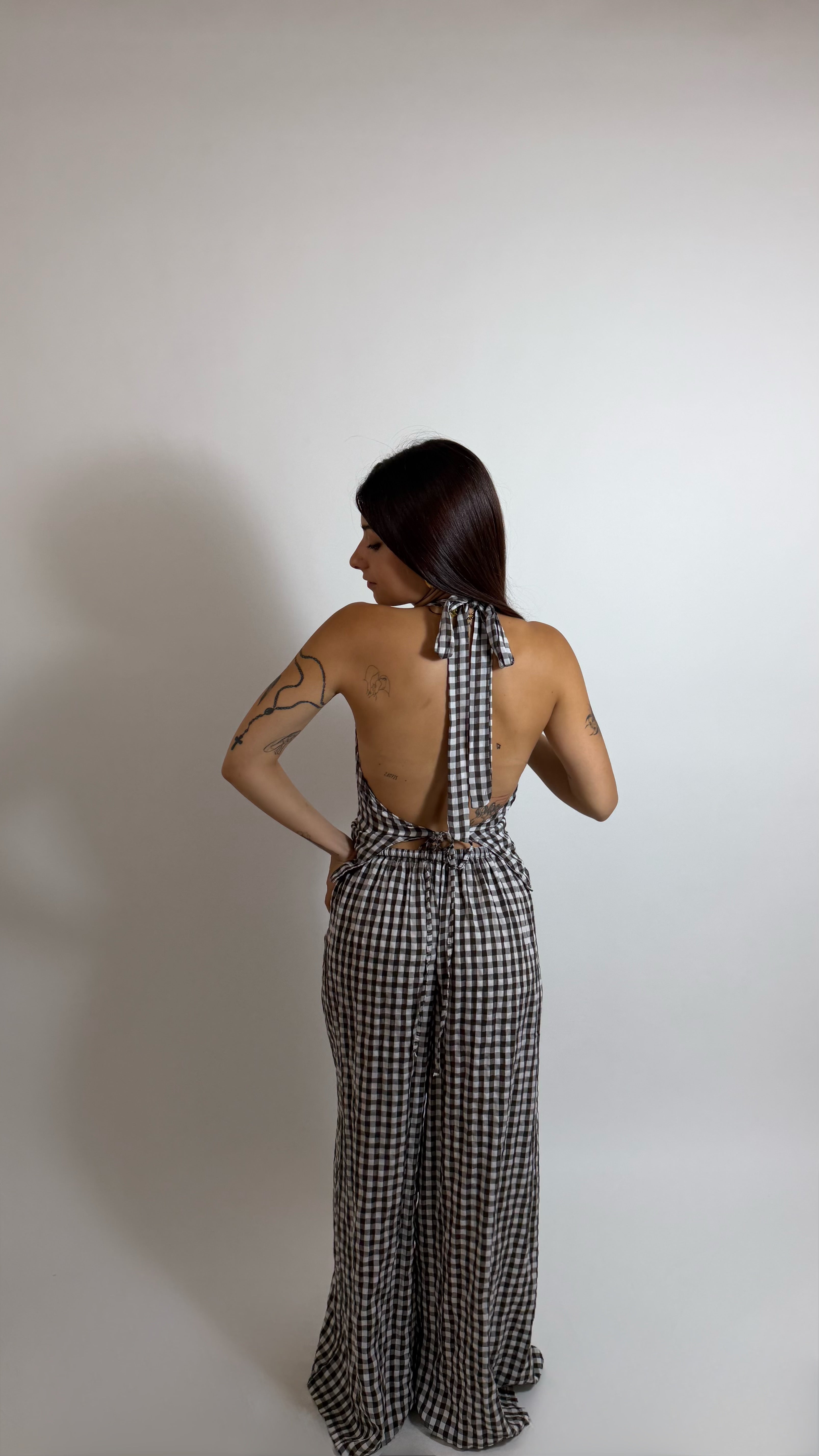 Set Halter Vichy Moka