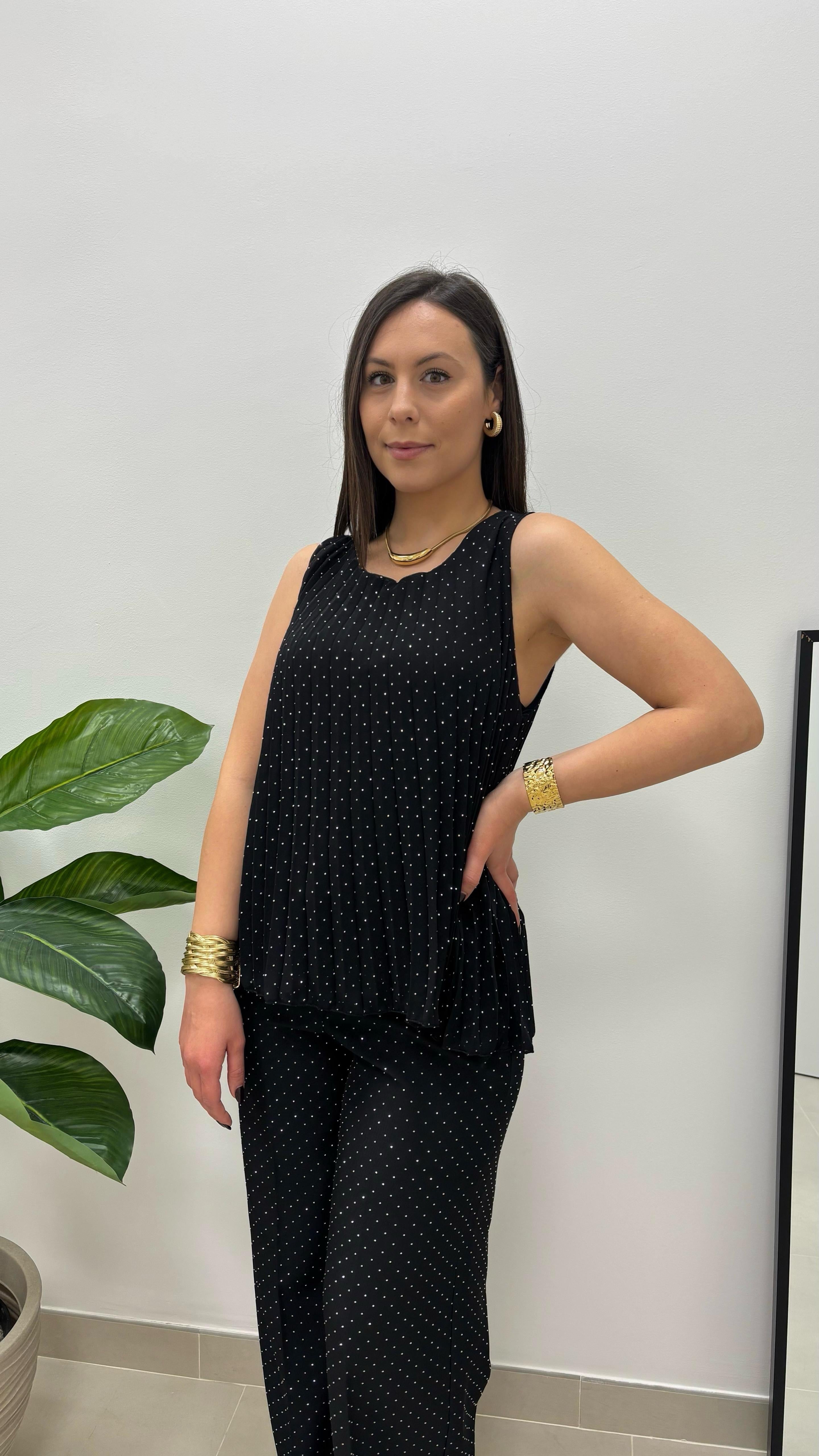 Blusa Sparkling Nera