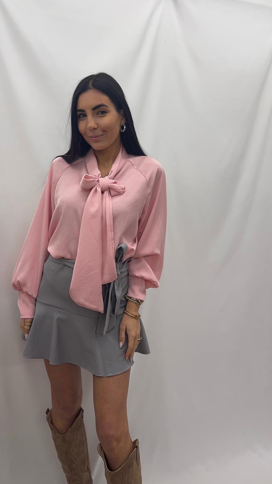 Gonna Pantaloncino Grigio Perla