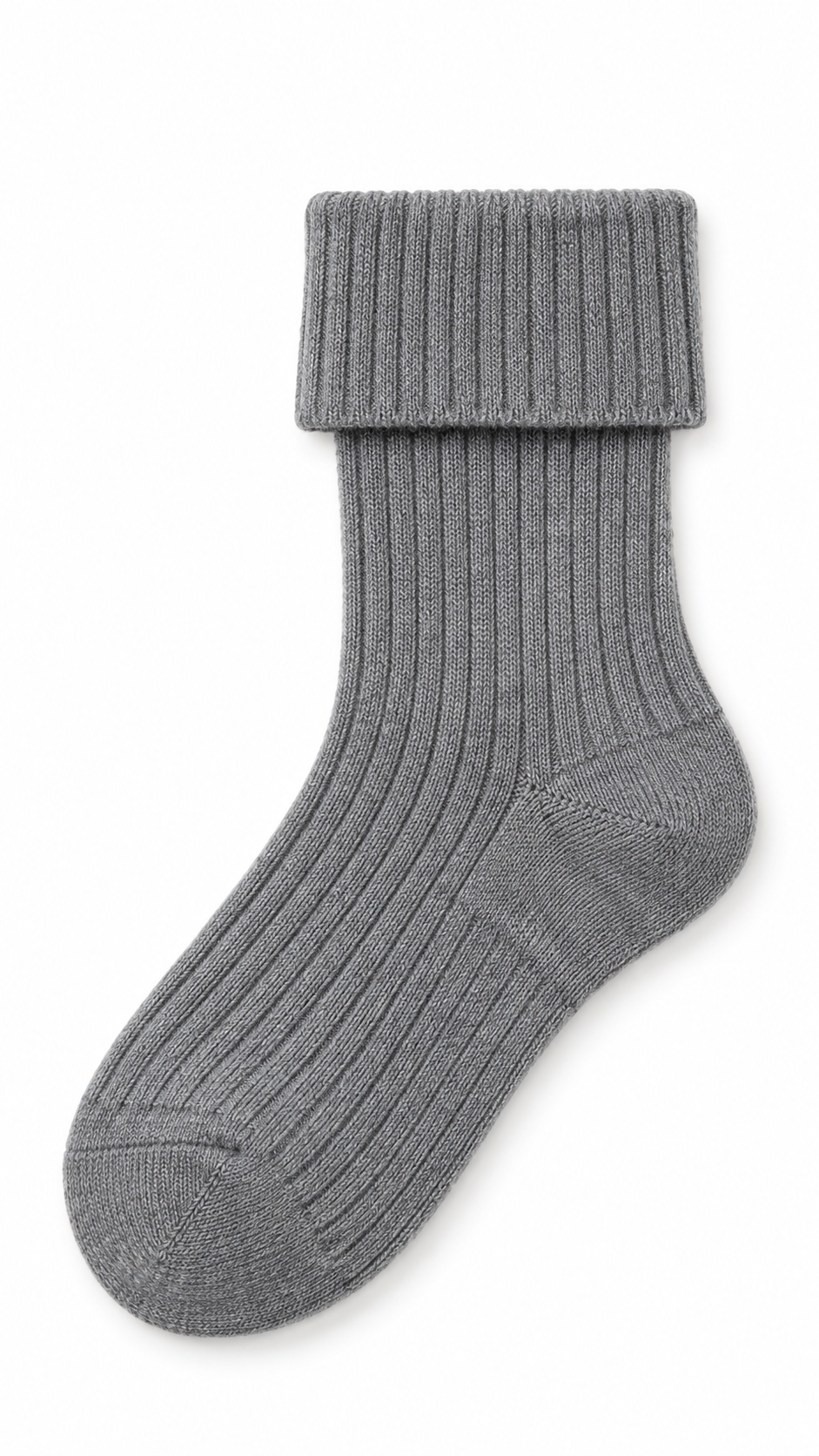 Cashmere Ribbed Socks