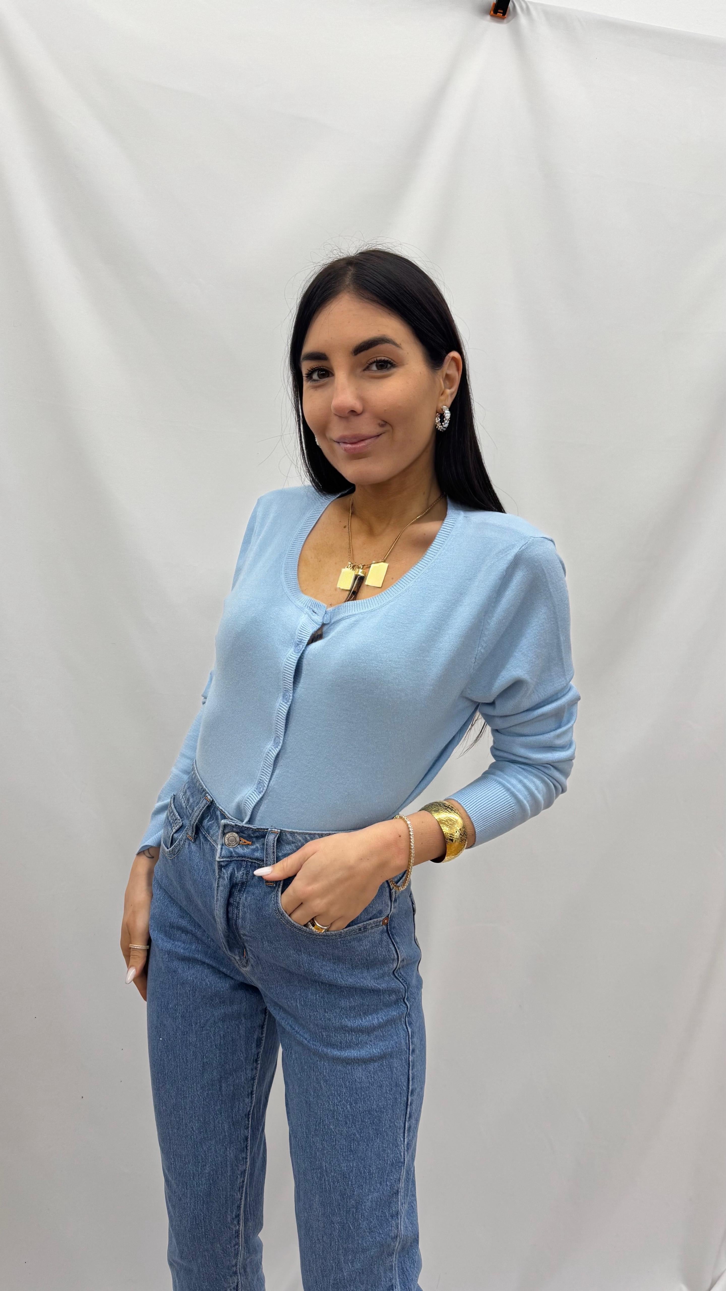 Pull Be You Bottoncini Azzurro