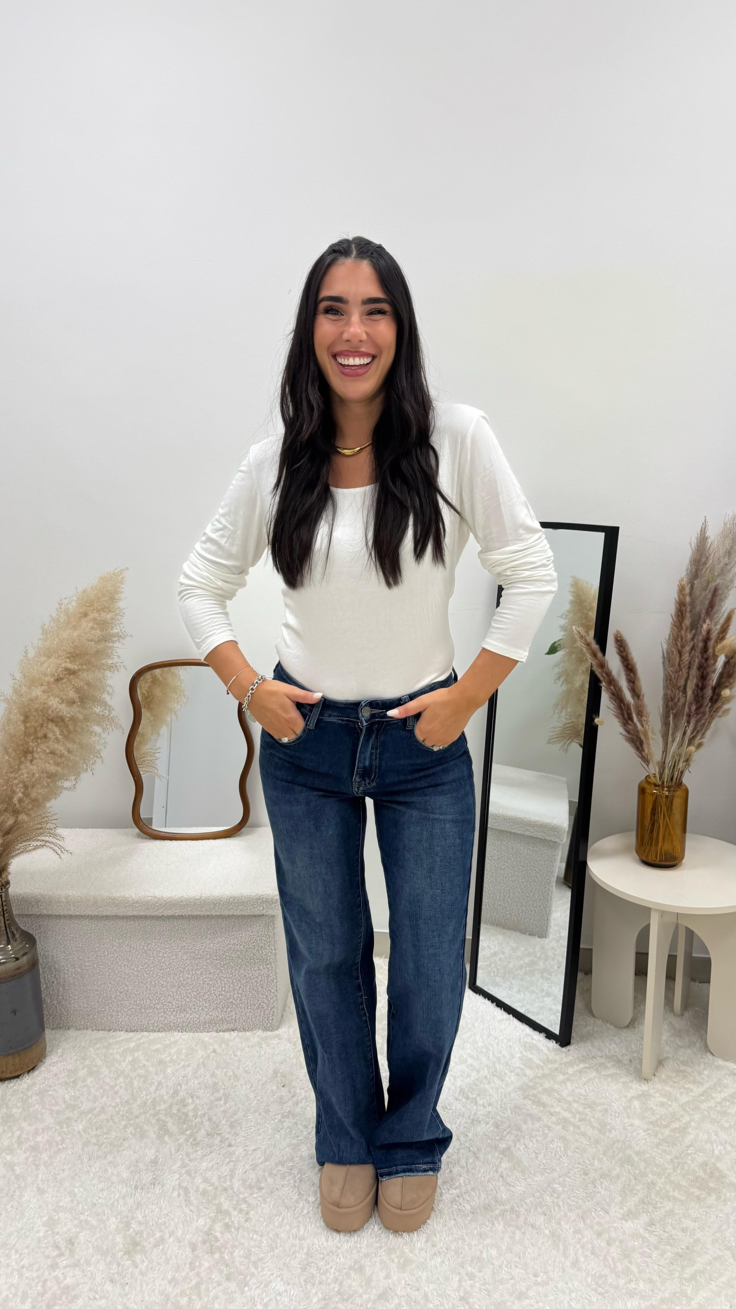 Maglia Basic Pile Interno Bianco