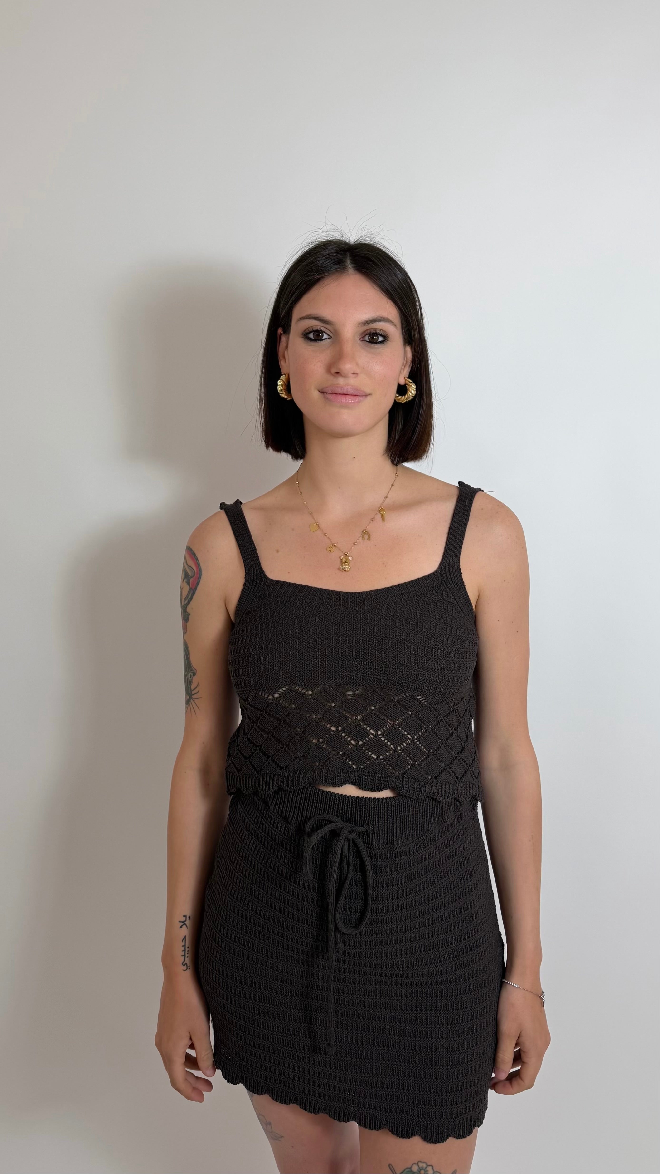 Amalfi Crochet Set Choco