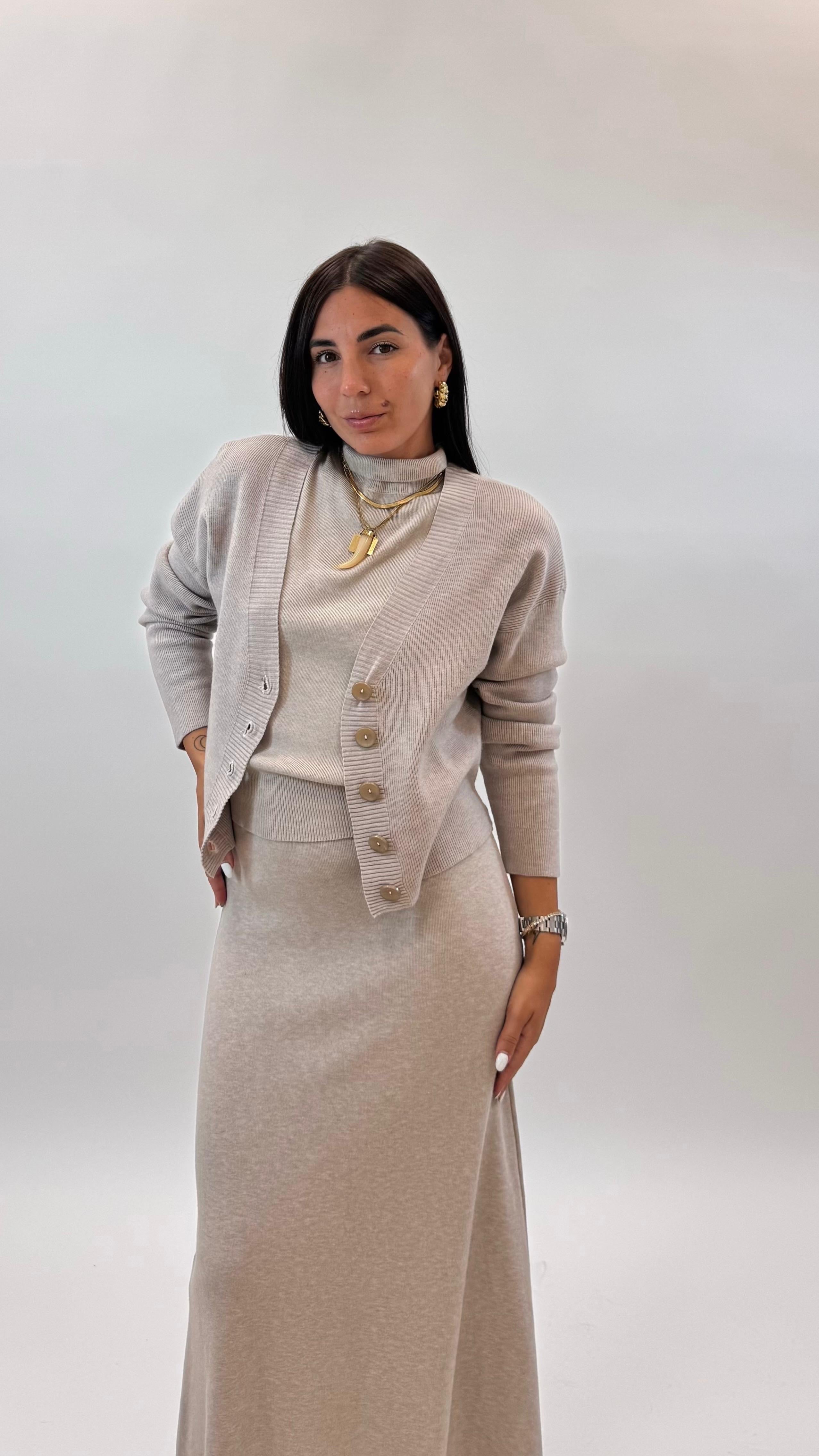 Set Longuette e Dolcevita Tortora