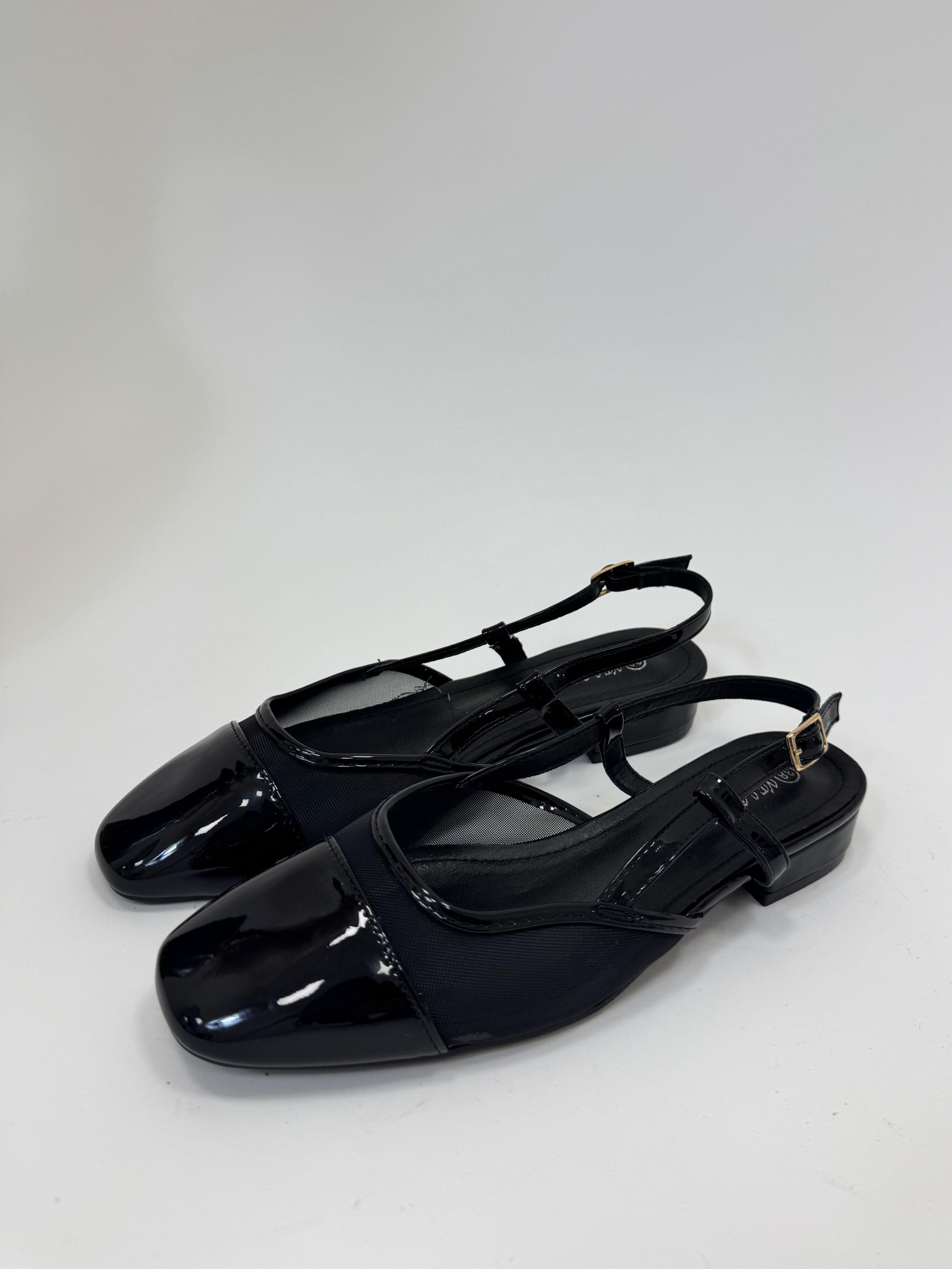 Slingback Inspo C. Vernice Nera