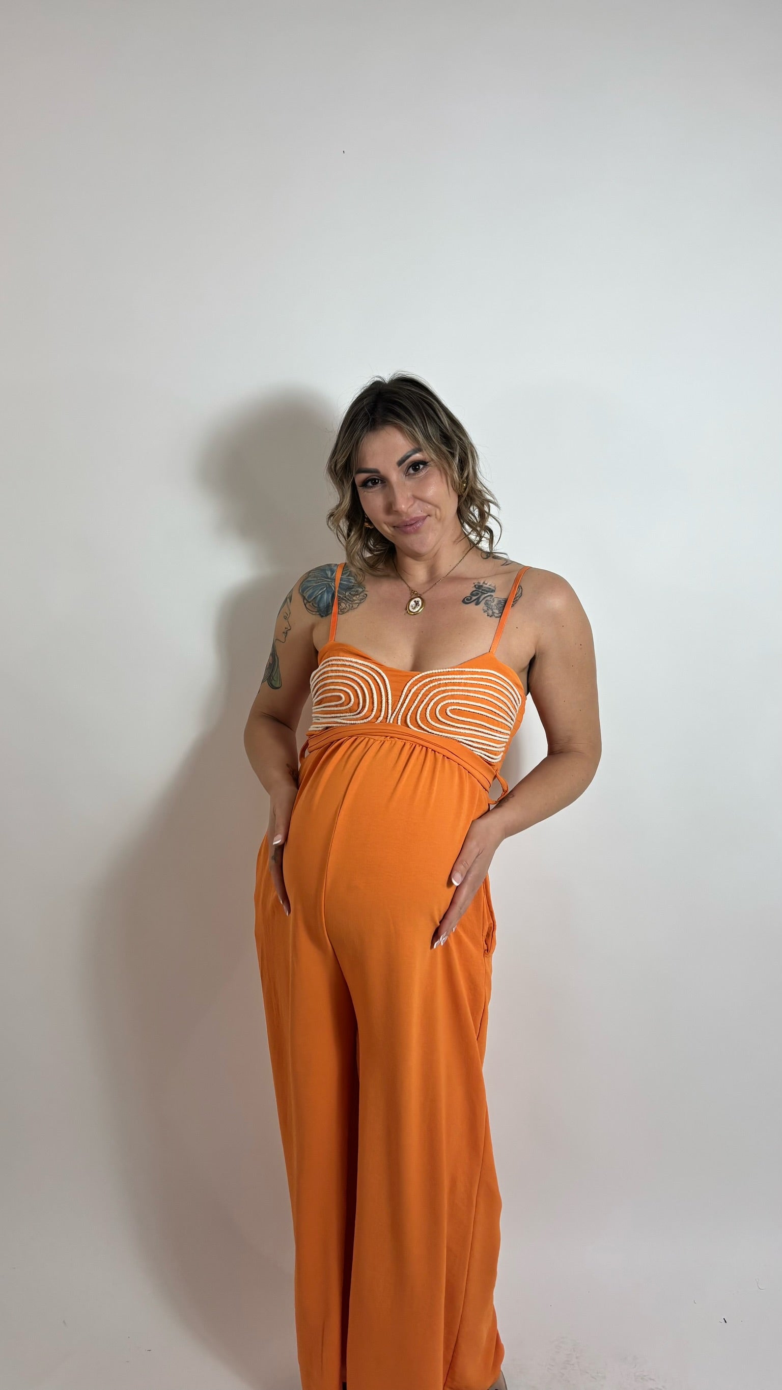 Tuta Graphic Wave Arancio