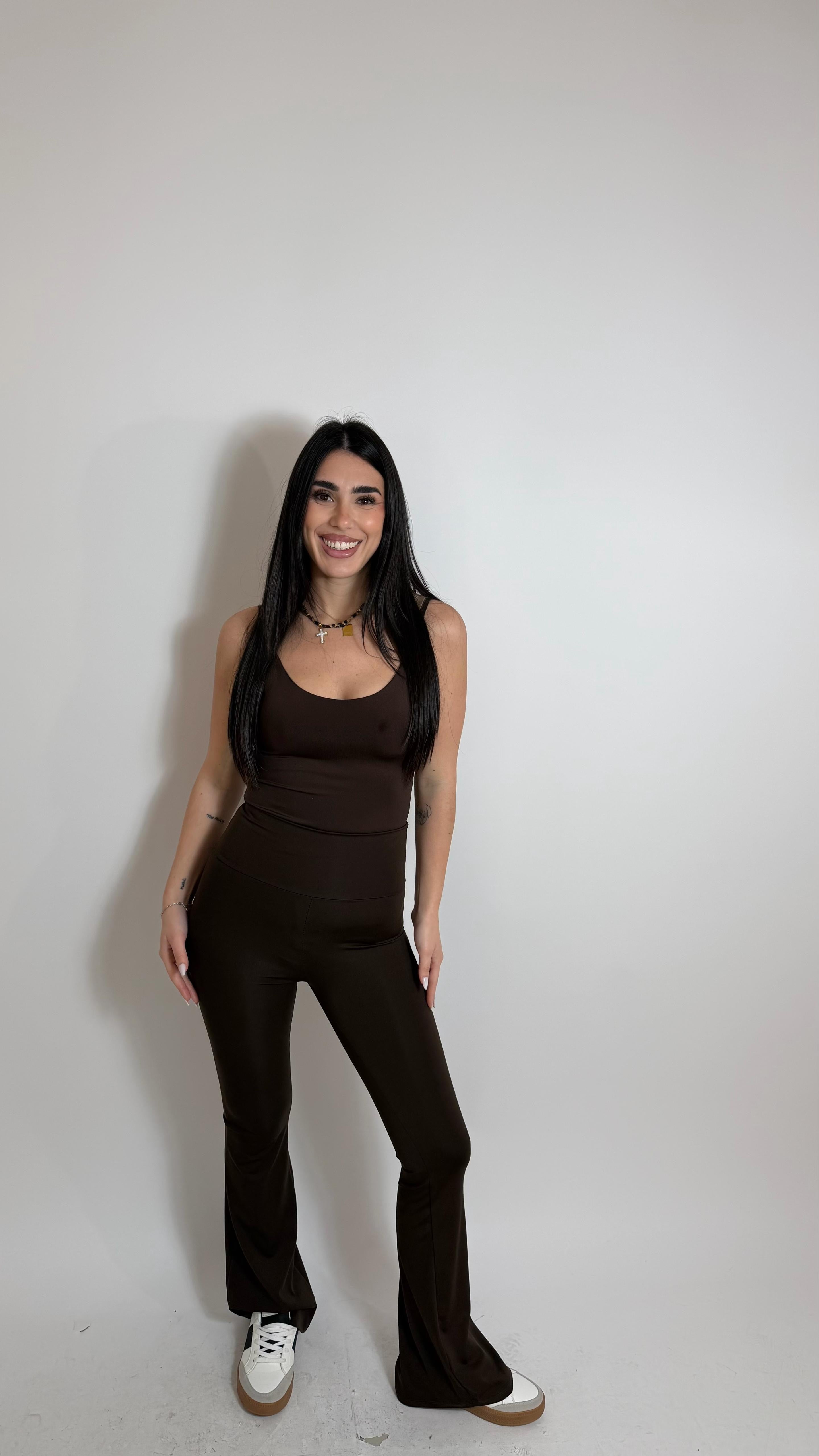 Panta Flare Lycra Choco
