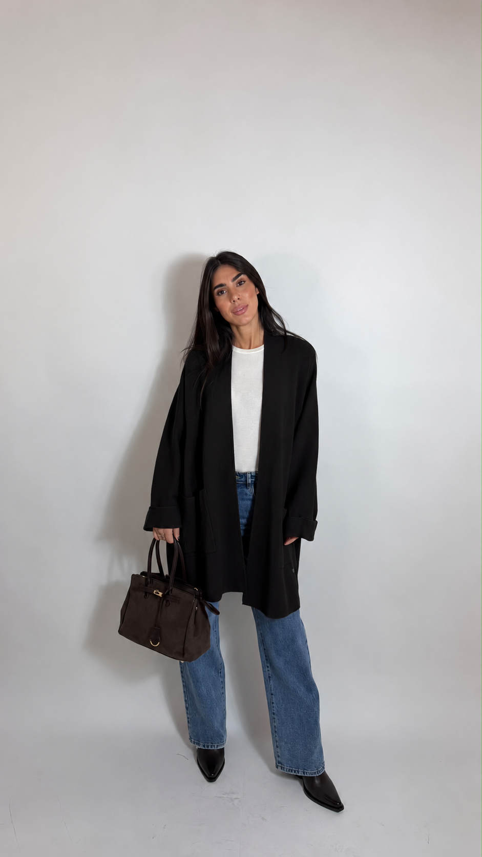 Cardigan Daily Long Nero