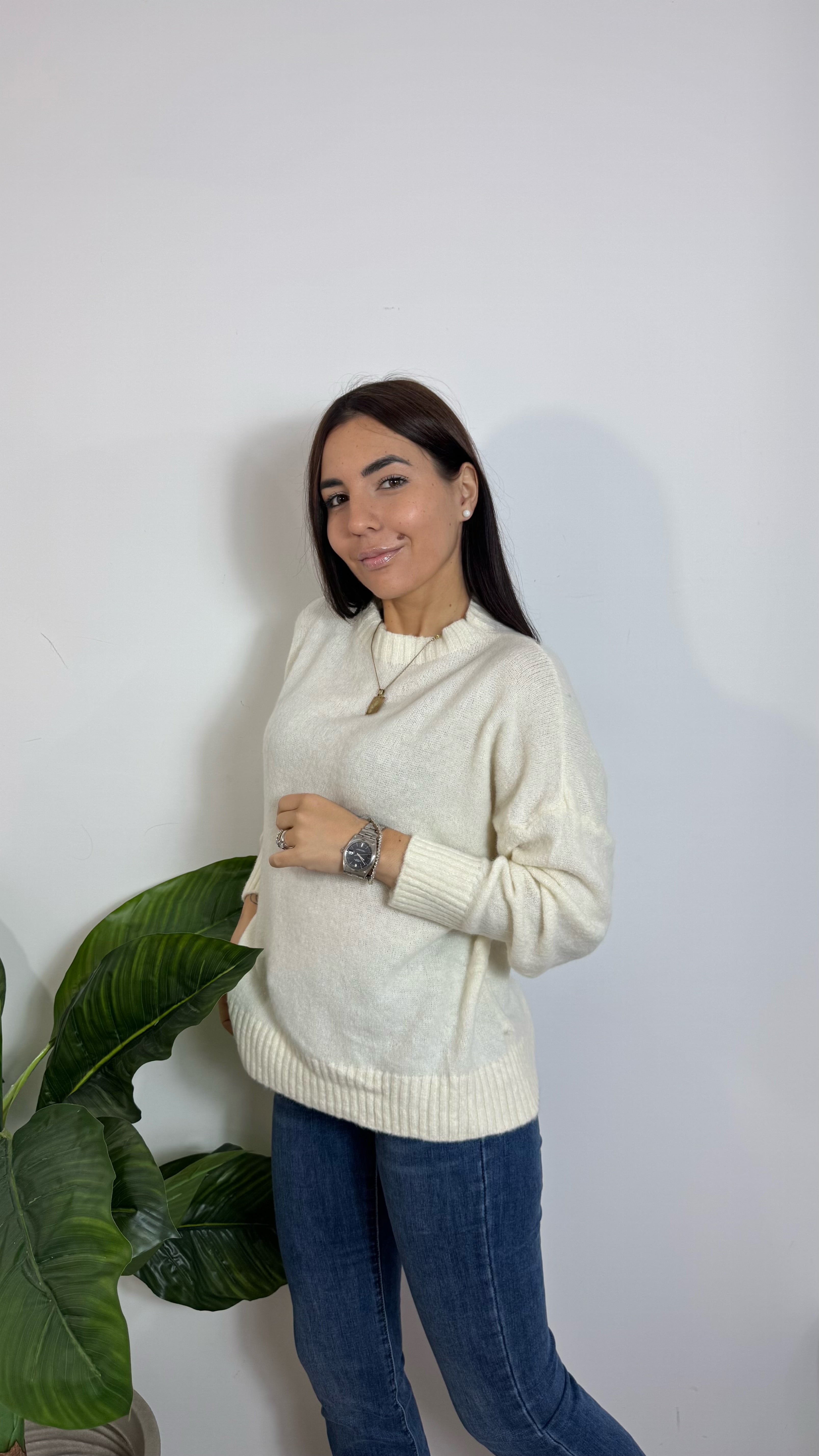 Pull Morbidissimo Girocollo Burro