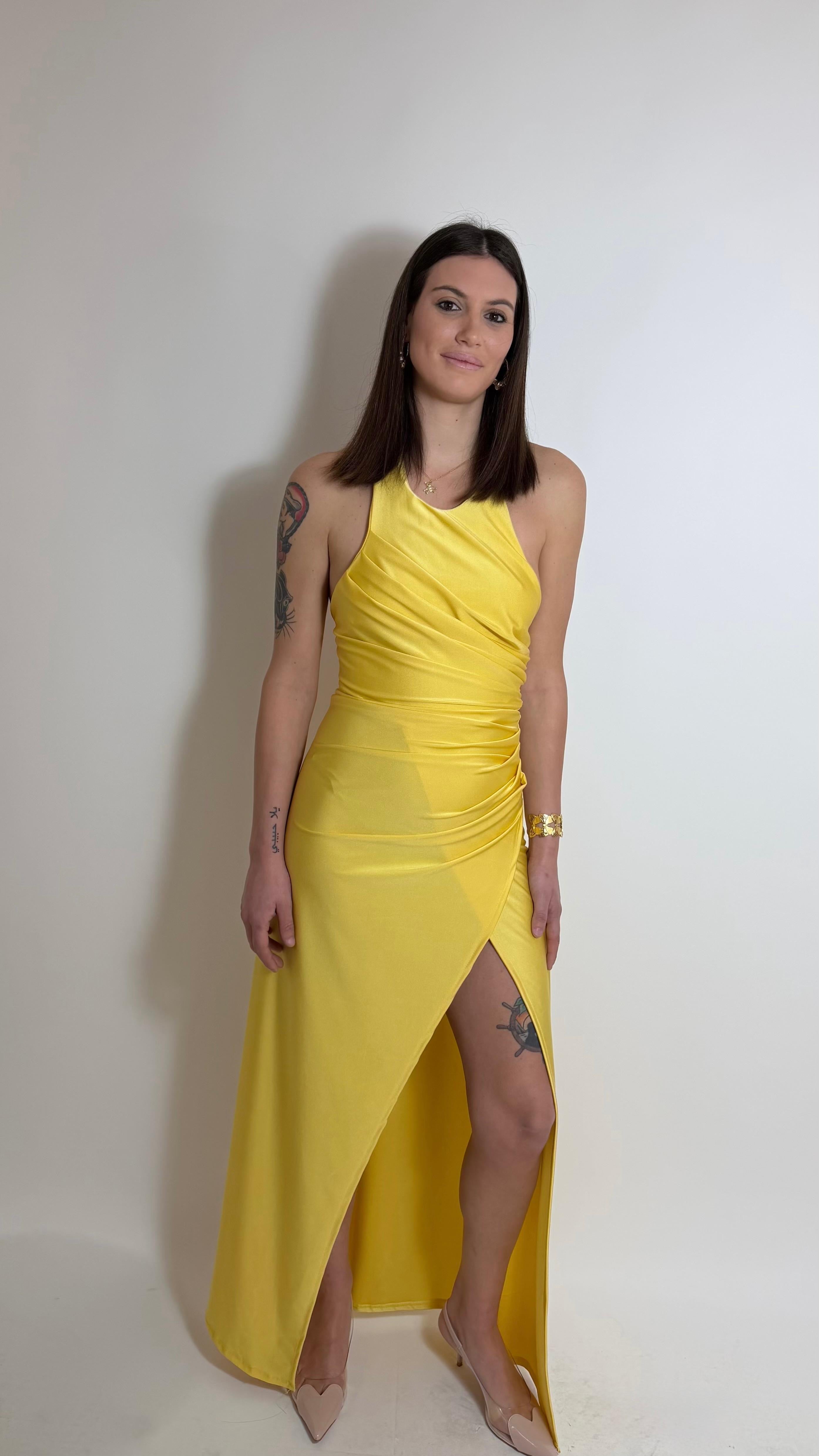 Abito Halter - Giallo