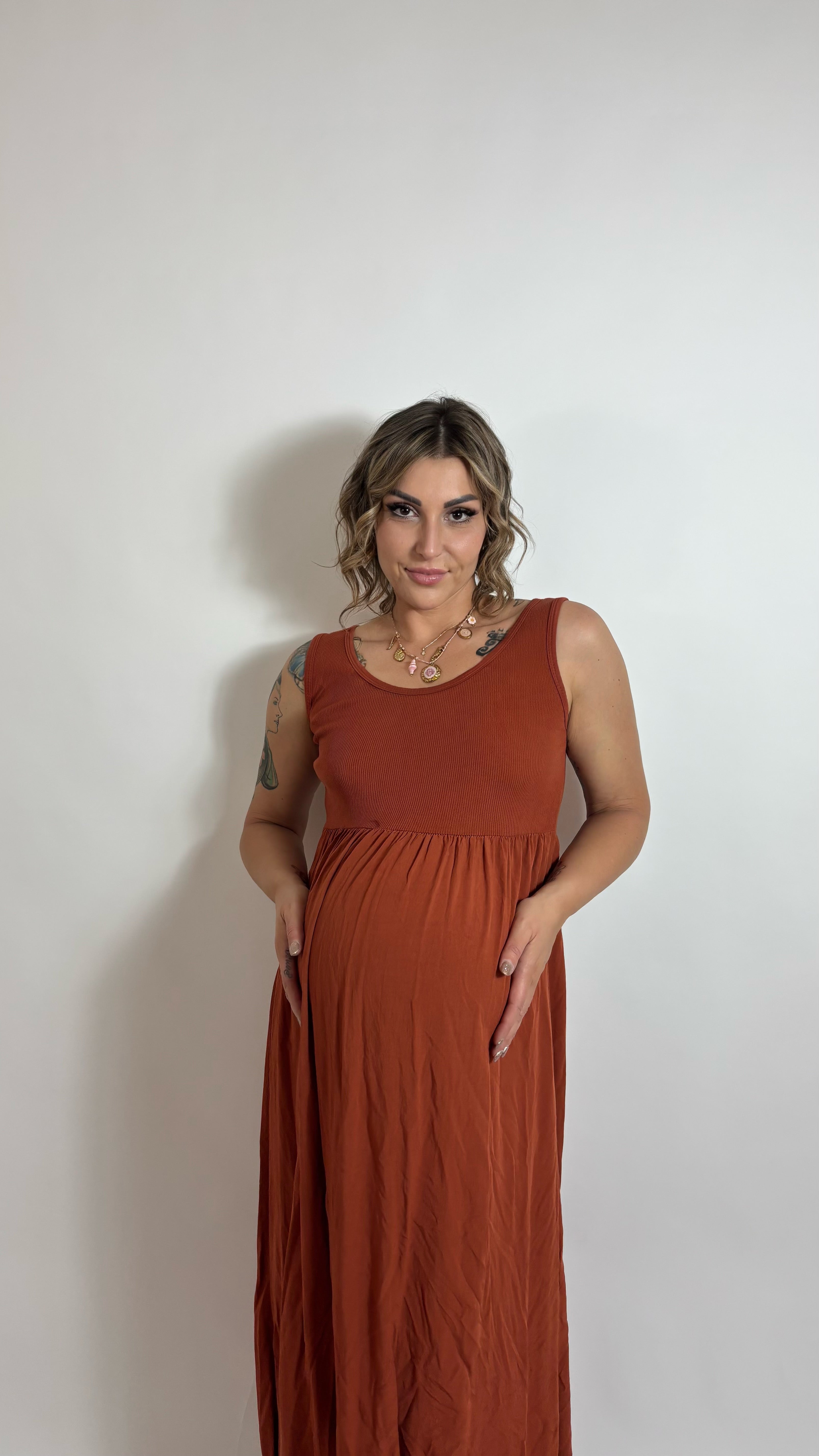 Abito Basic Tank Ruggine