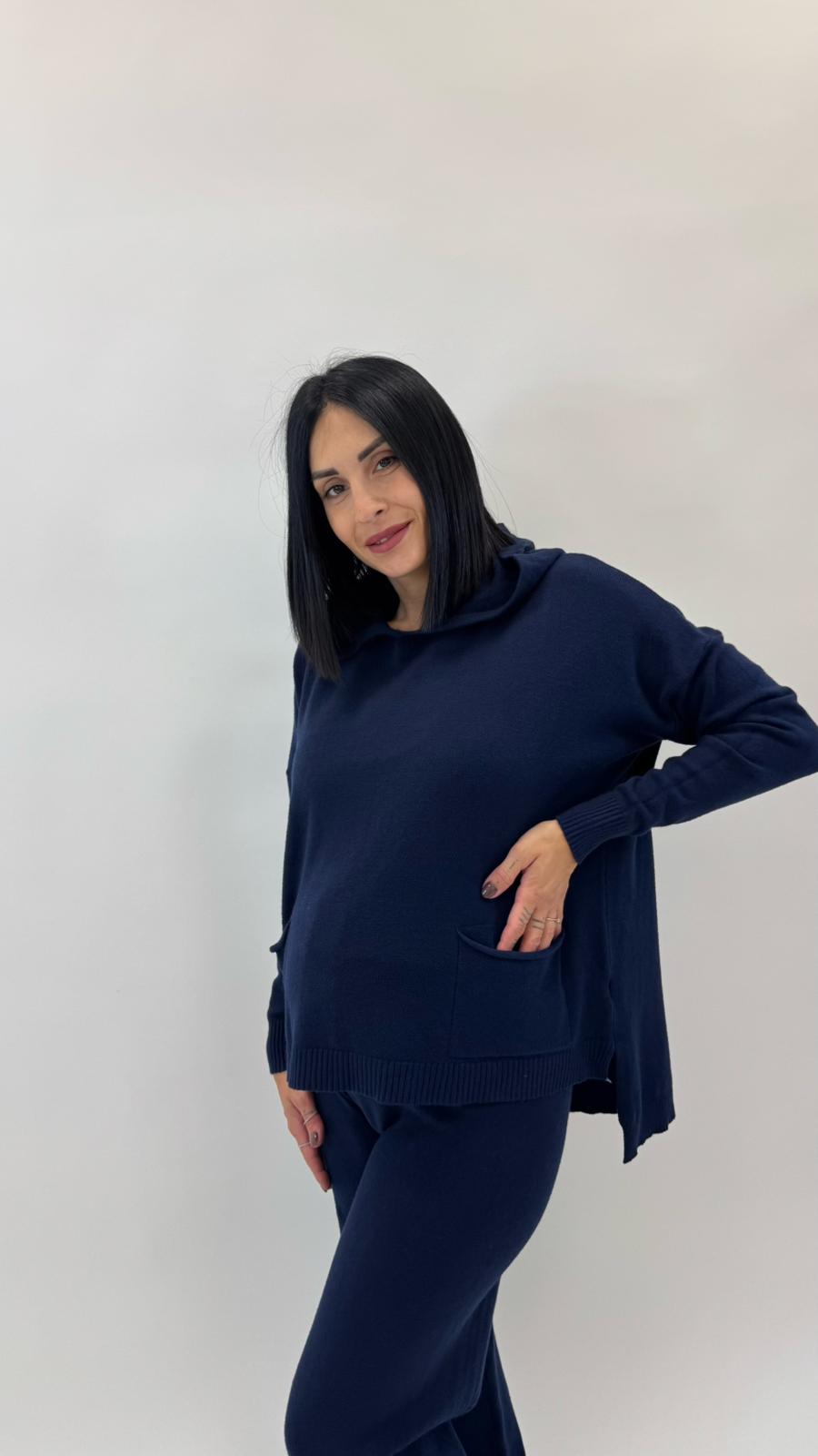 Sporty Set Maglina Morbida Blu Notte