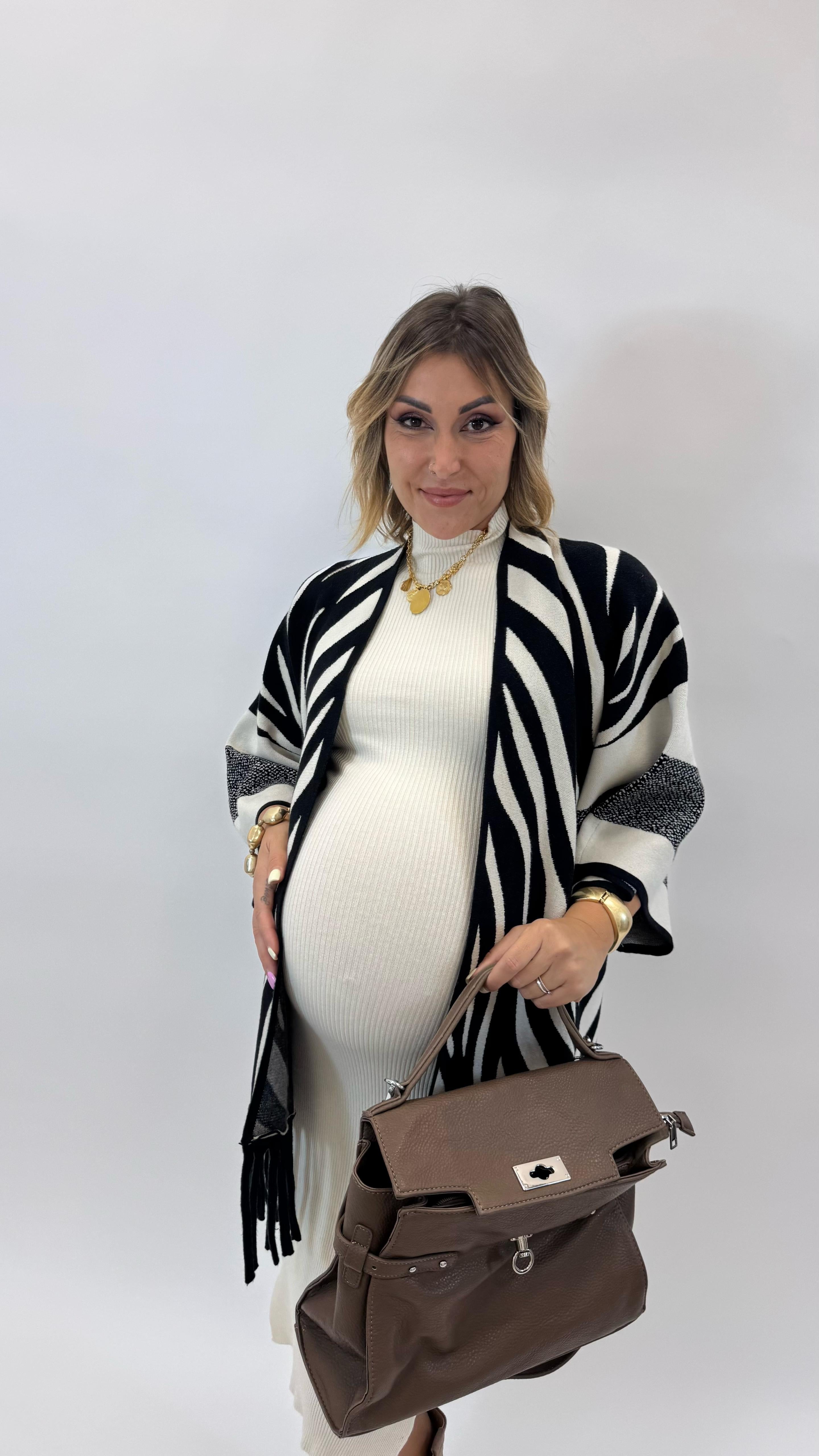 Cardigan Manica Campana Zebra