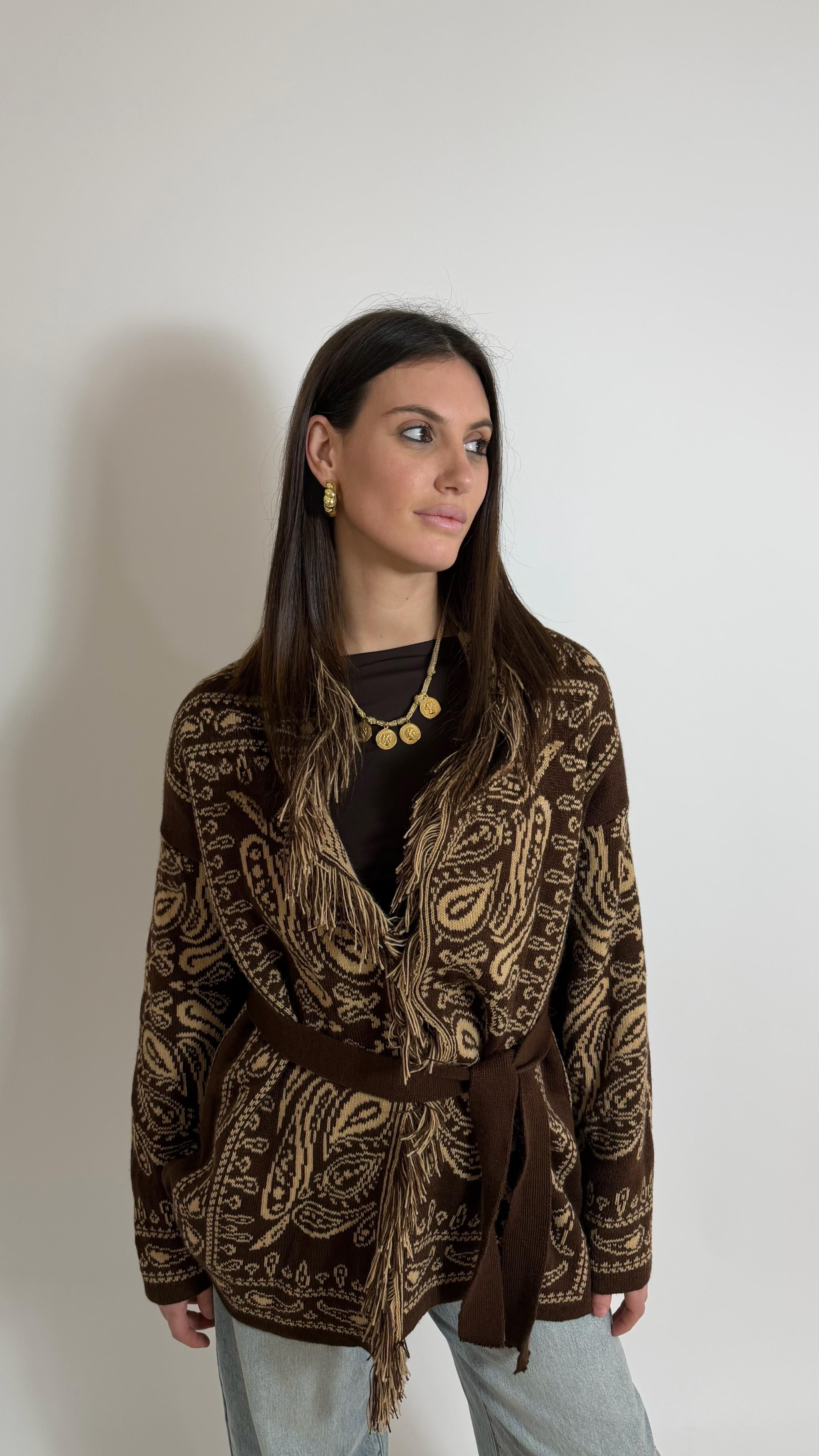 Cardigan Etnico Choco