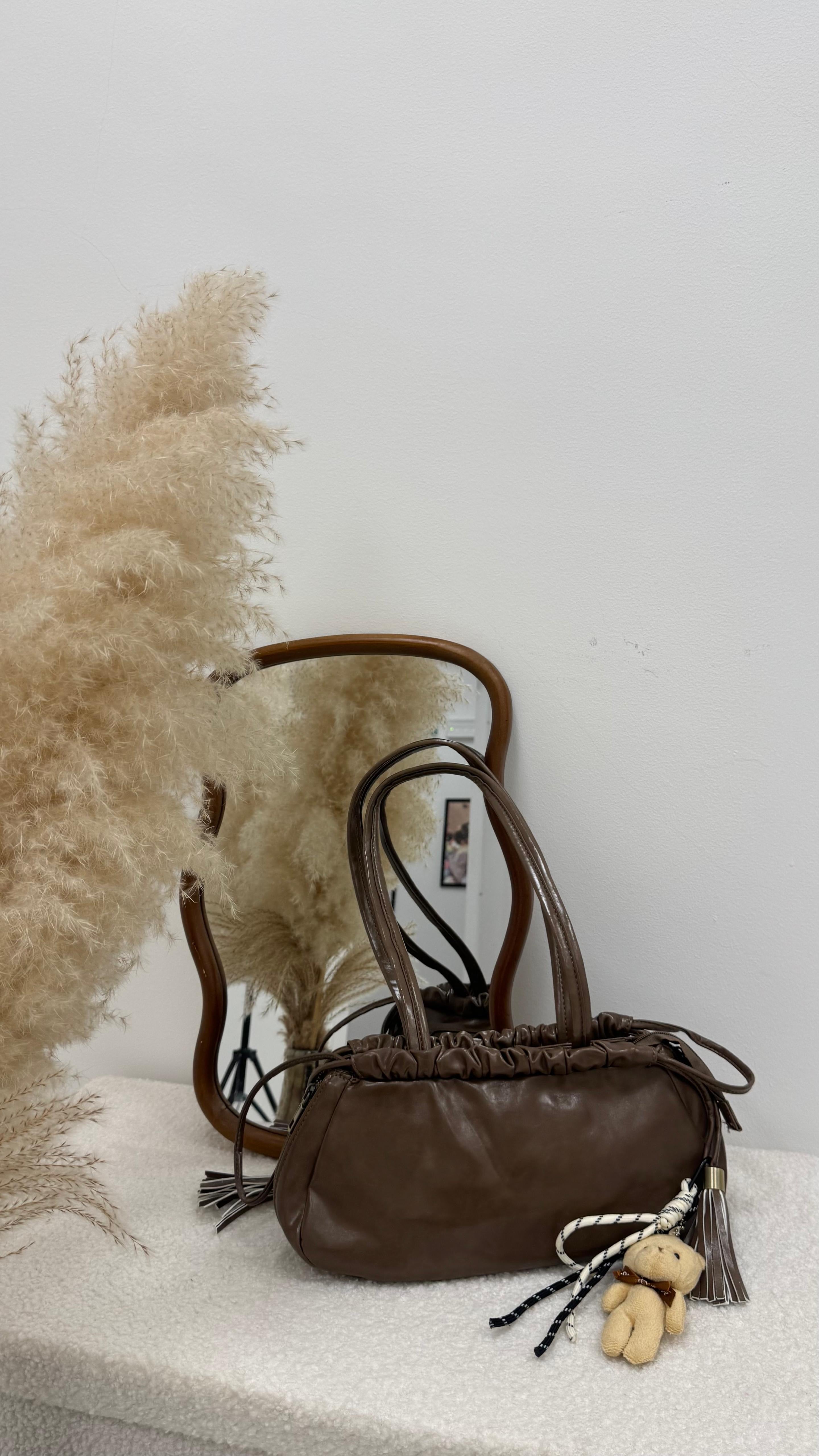 Bag Chic Vernice Verde Taupe