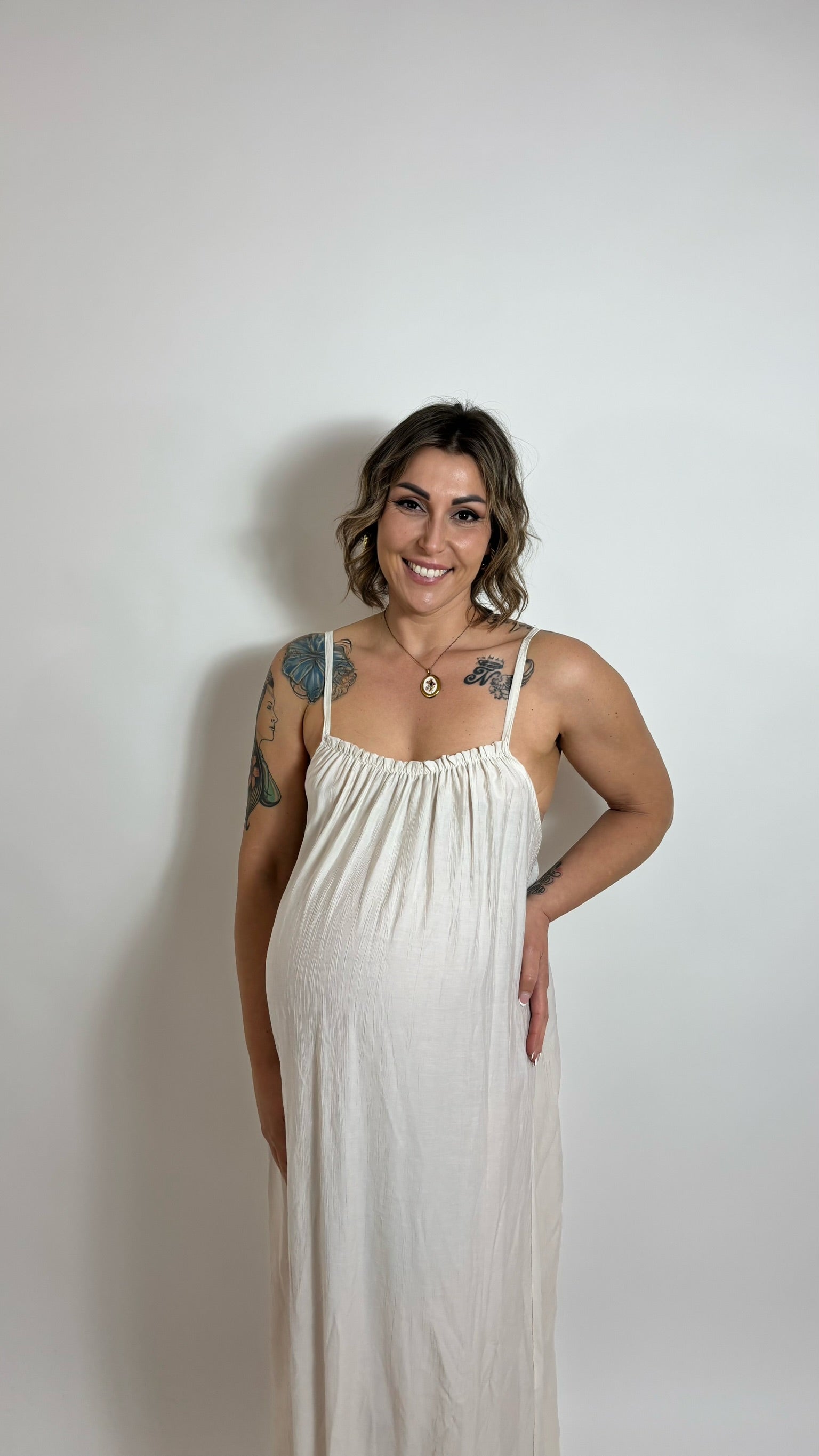Maxi Dress Jewel Bianco