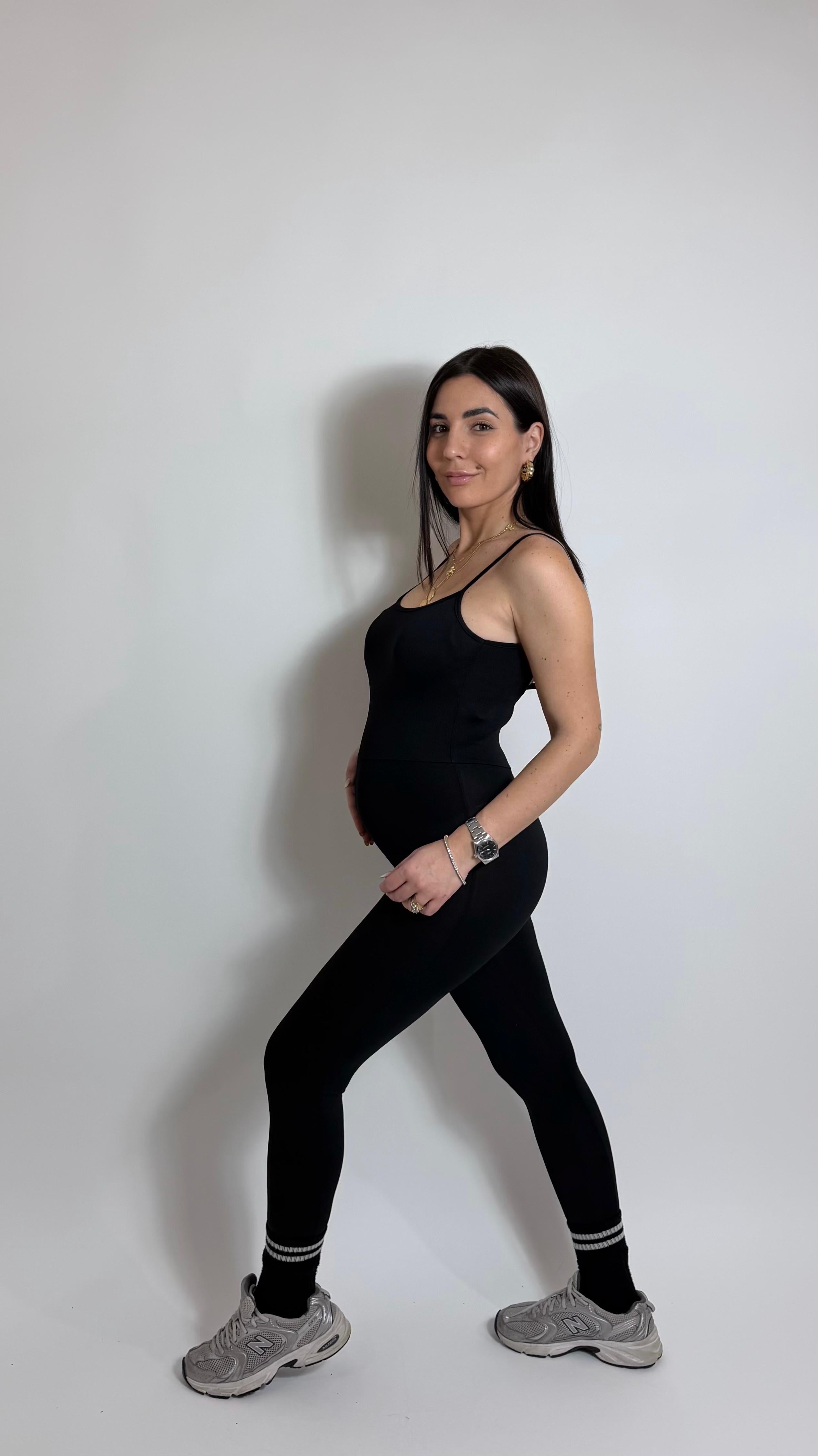 Jumpsuit Second Skin - Bretella Sottile - Sigaretta / Nera